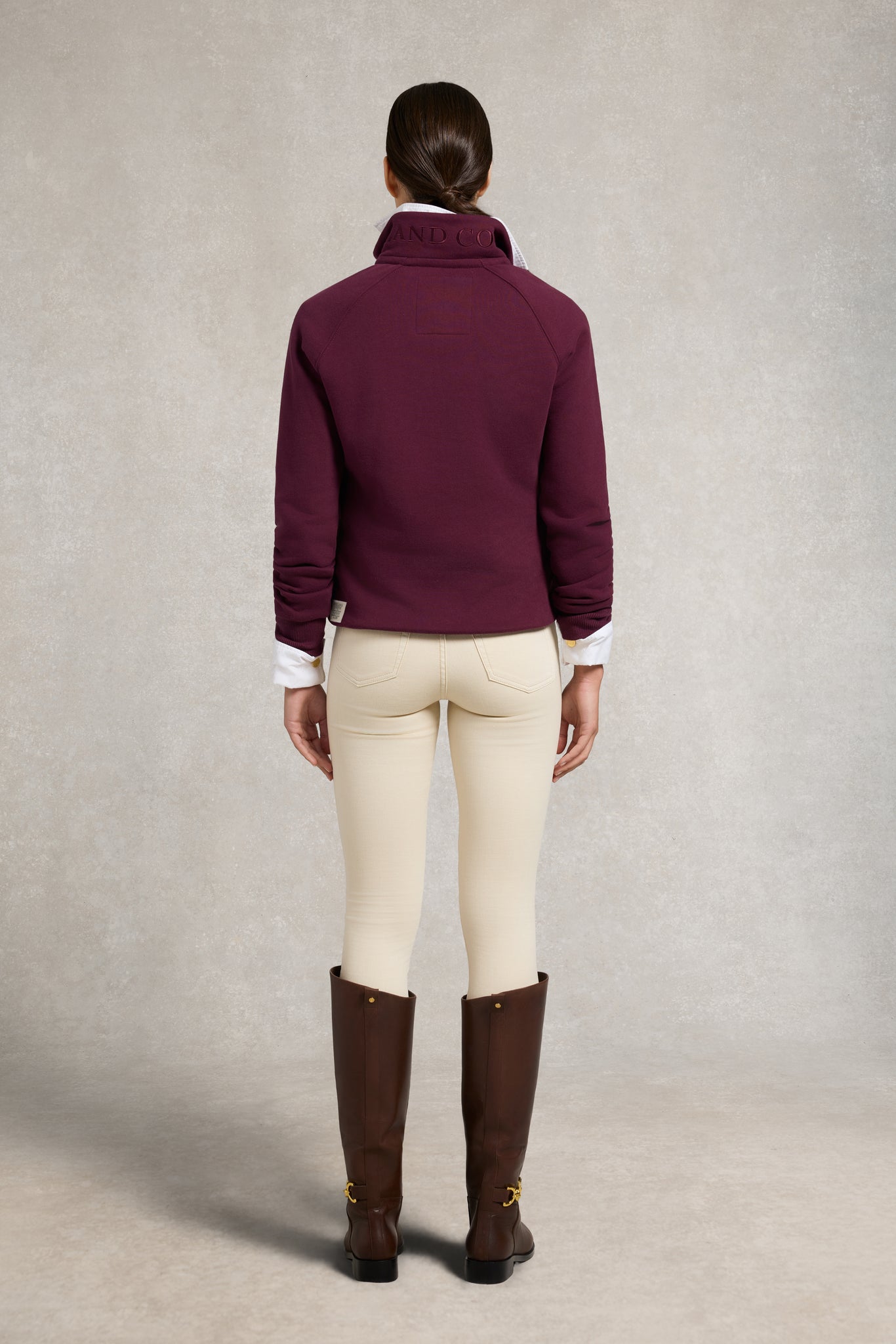 Sporting Goods Zip Henley (Mulberry)