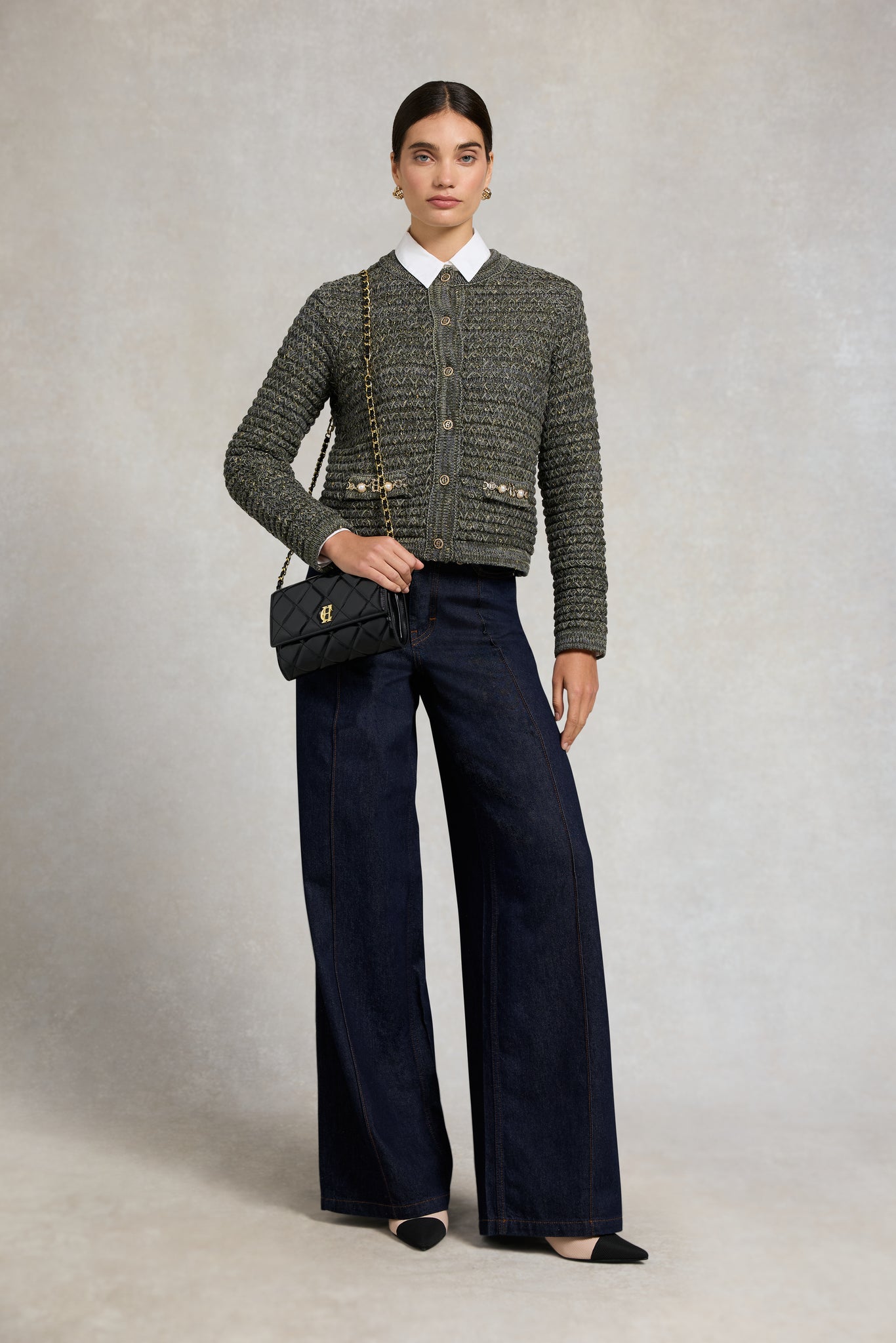 Sofia Knitted Jacket (Green)