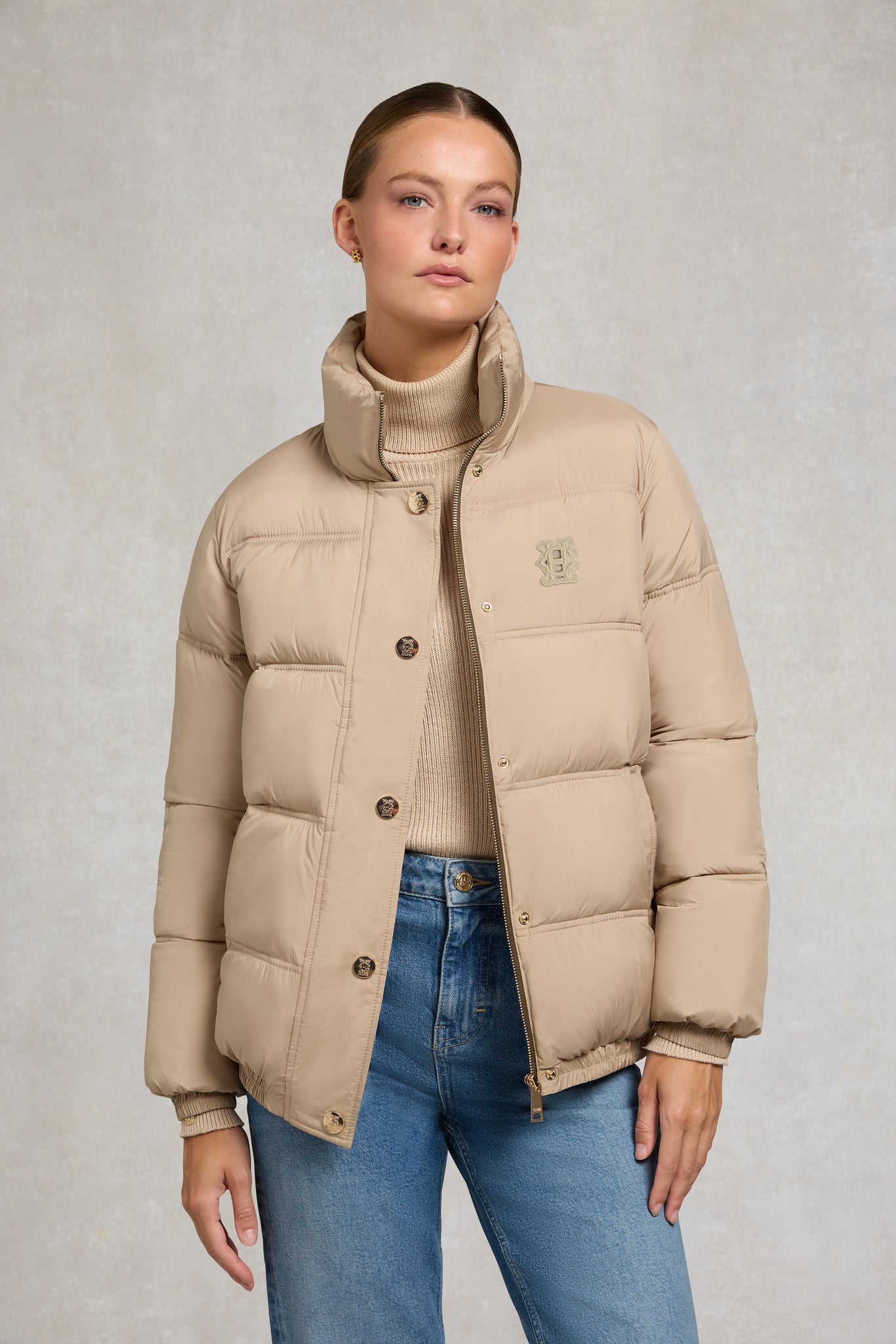 Milton Padded Jacket (Taupe)