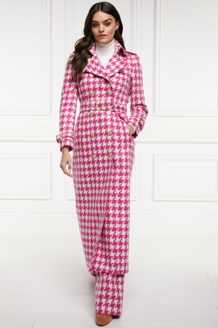 The Hot Pink Large Scale Houndstooth Suit