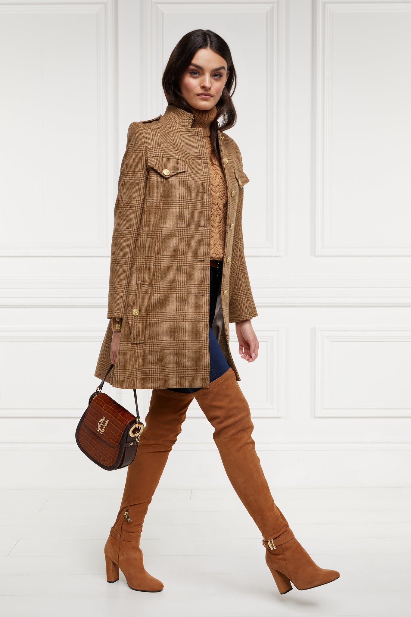 Highbury Cape Coat (Tawny) – Holland Cooper ® - Main Image