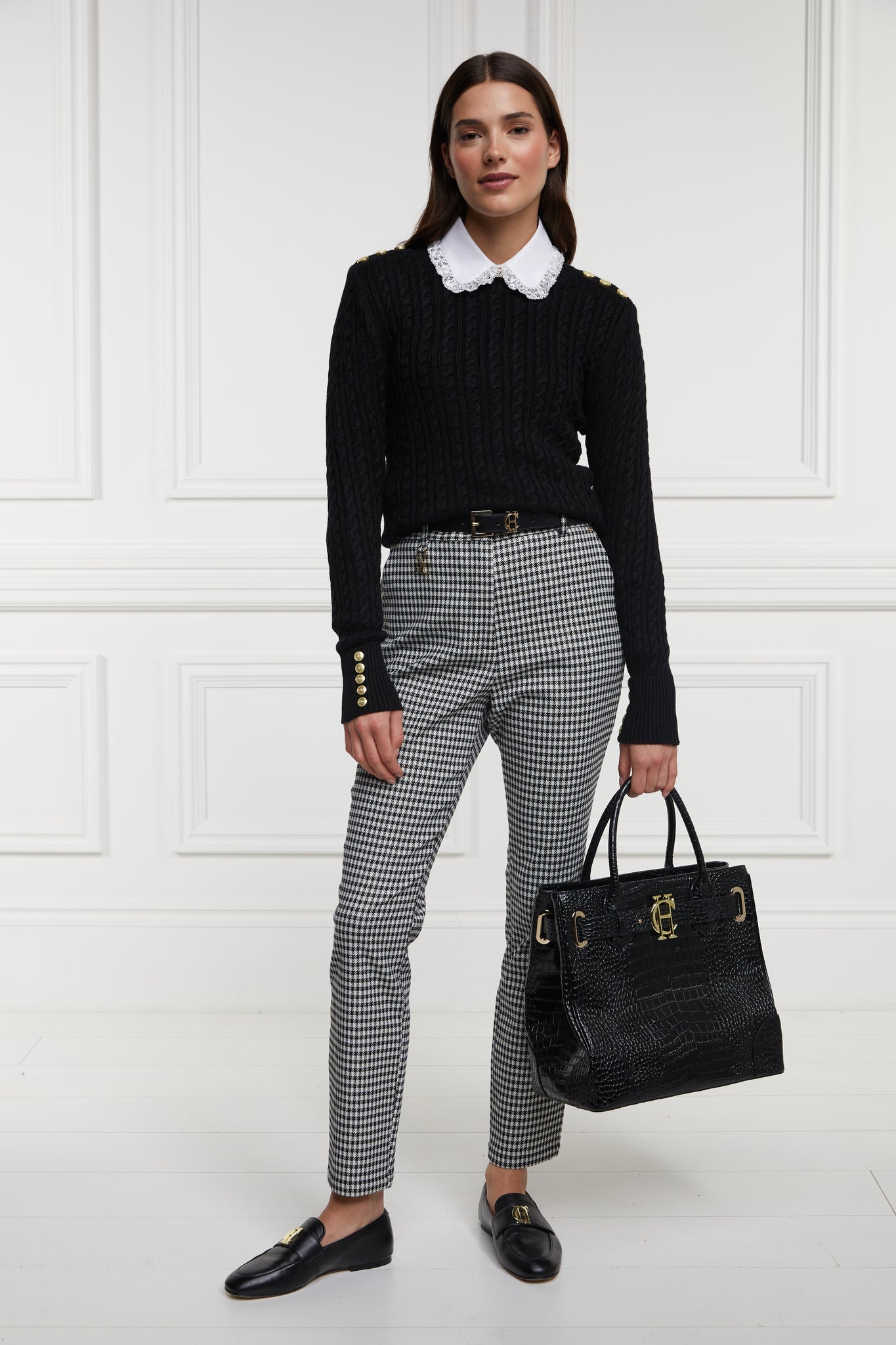 Charlton Trousers (Houndstooth Gold)