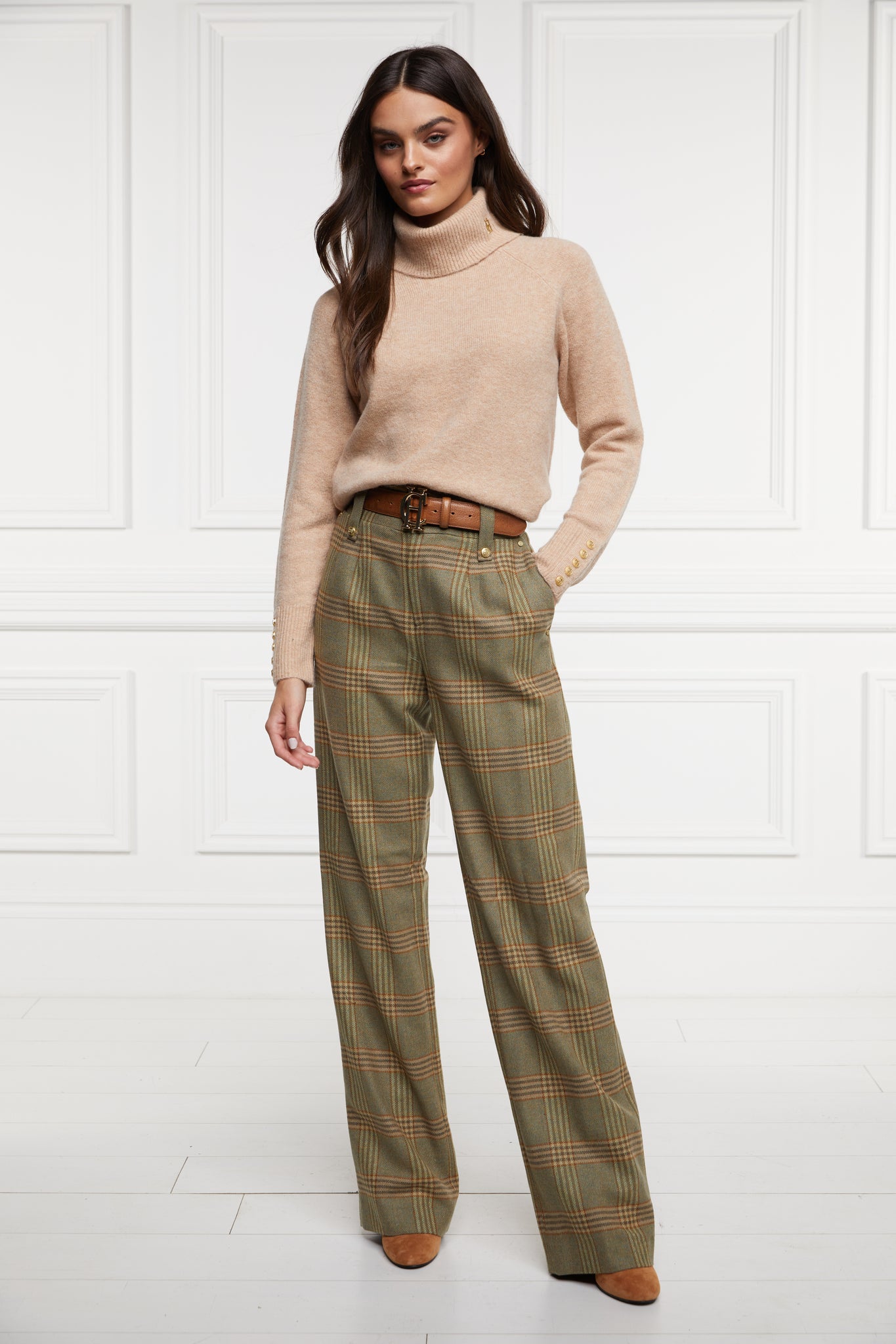 High Waisted Straight Trouser (Leveret) – Holland Cooper ®