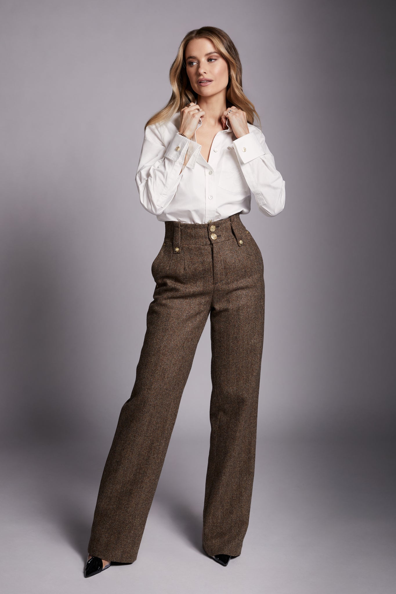 High Waisted Straight Trouser (Tawny) – Holland Cooper ®