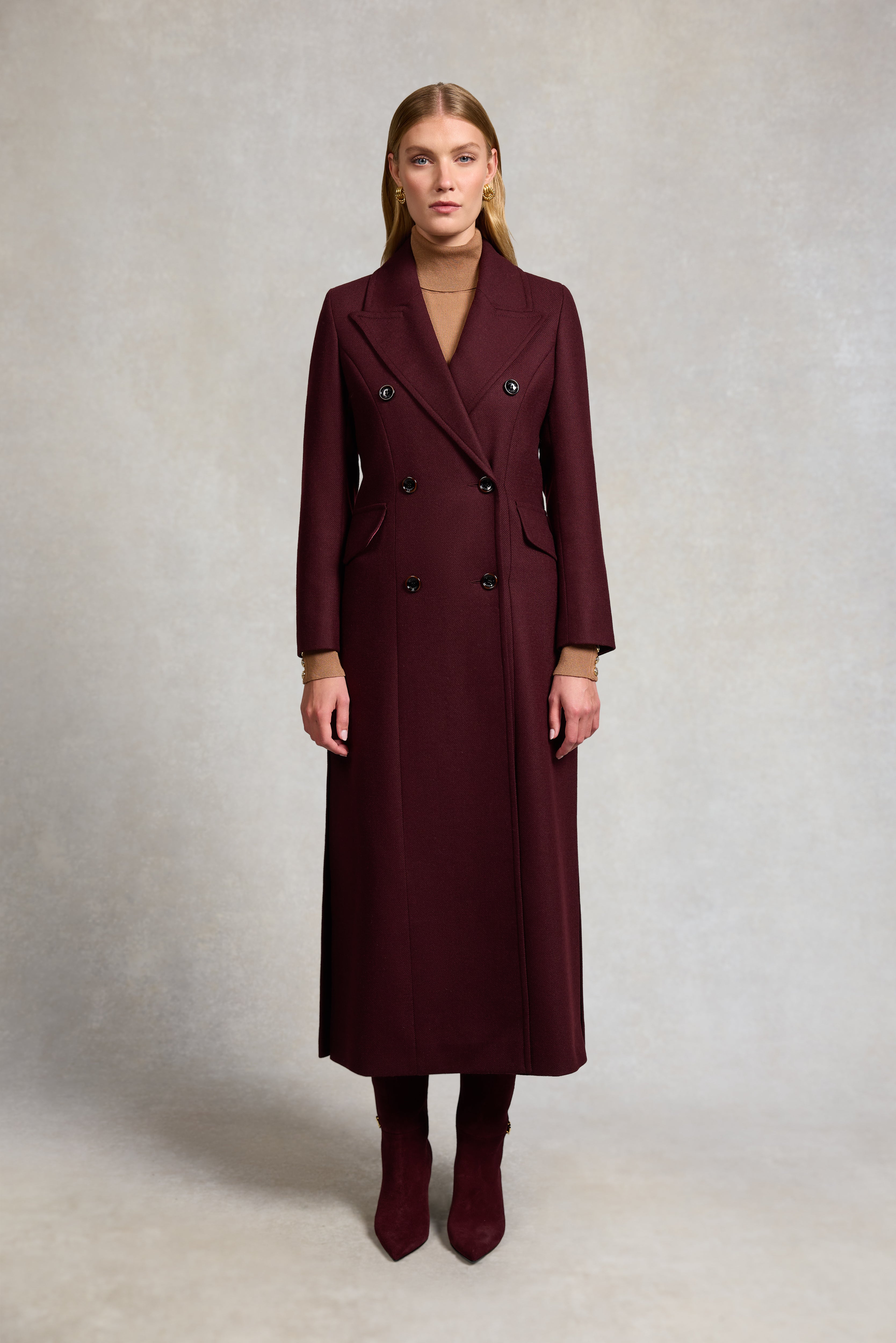 The Trinity Coat (Merlot) – Holland Cooper