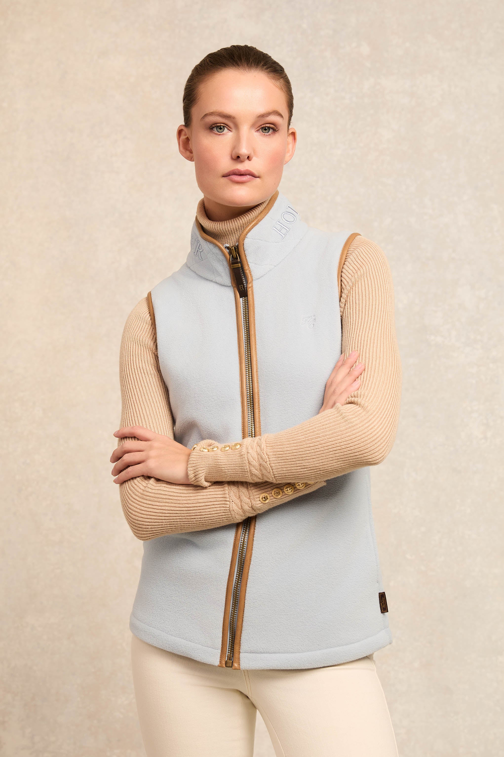 Country Fleece Gilet (Pale Blue) – Holland Cooper