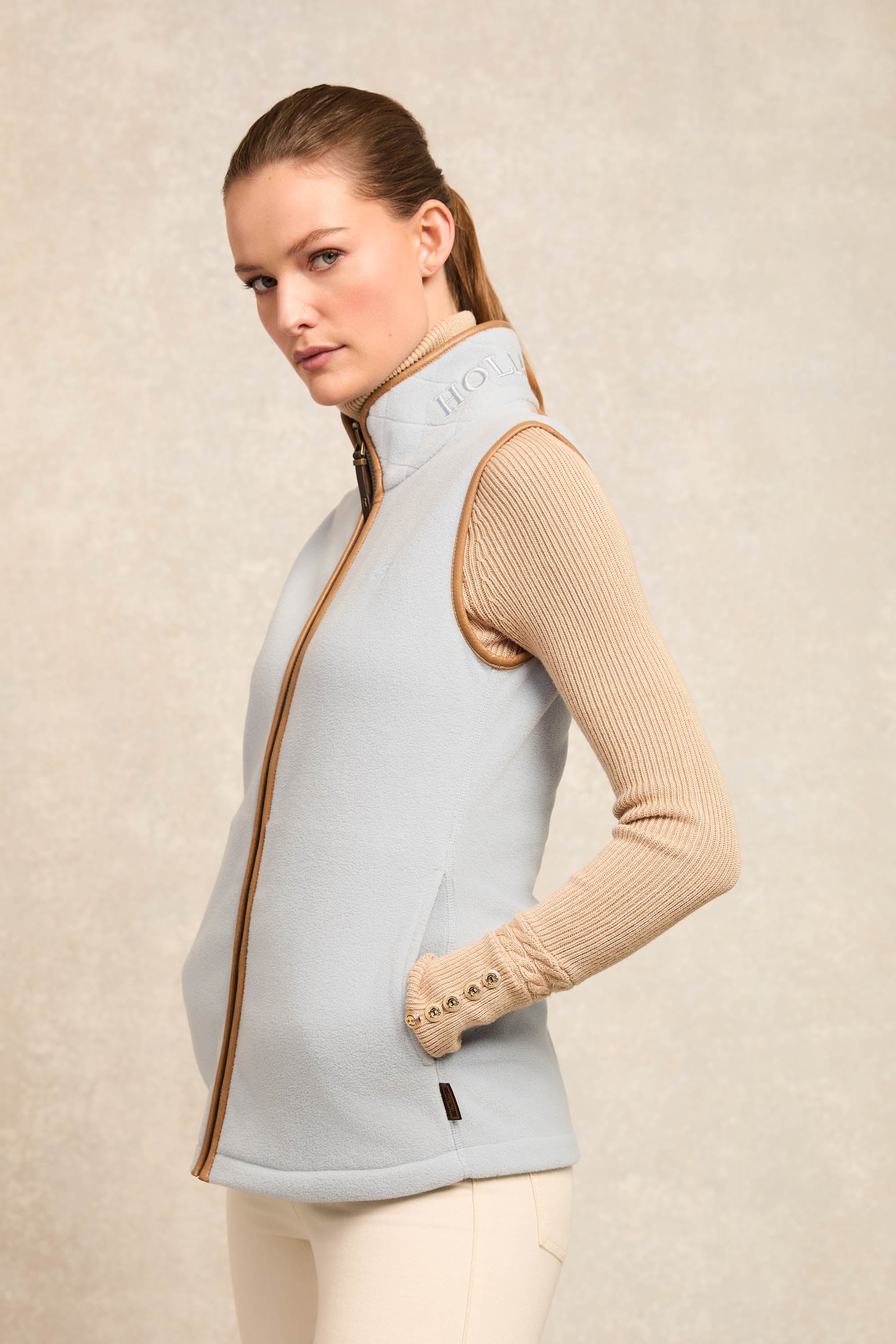 Country Fleece Gilet (Pale Blue) – Holland Cooper
