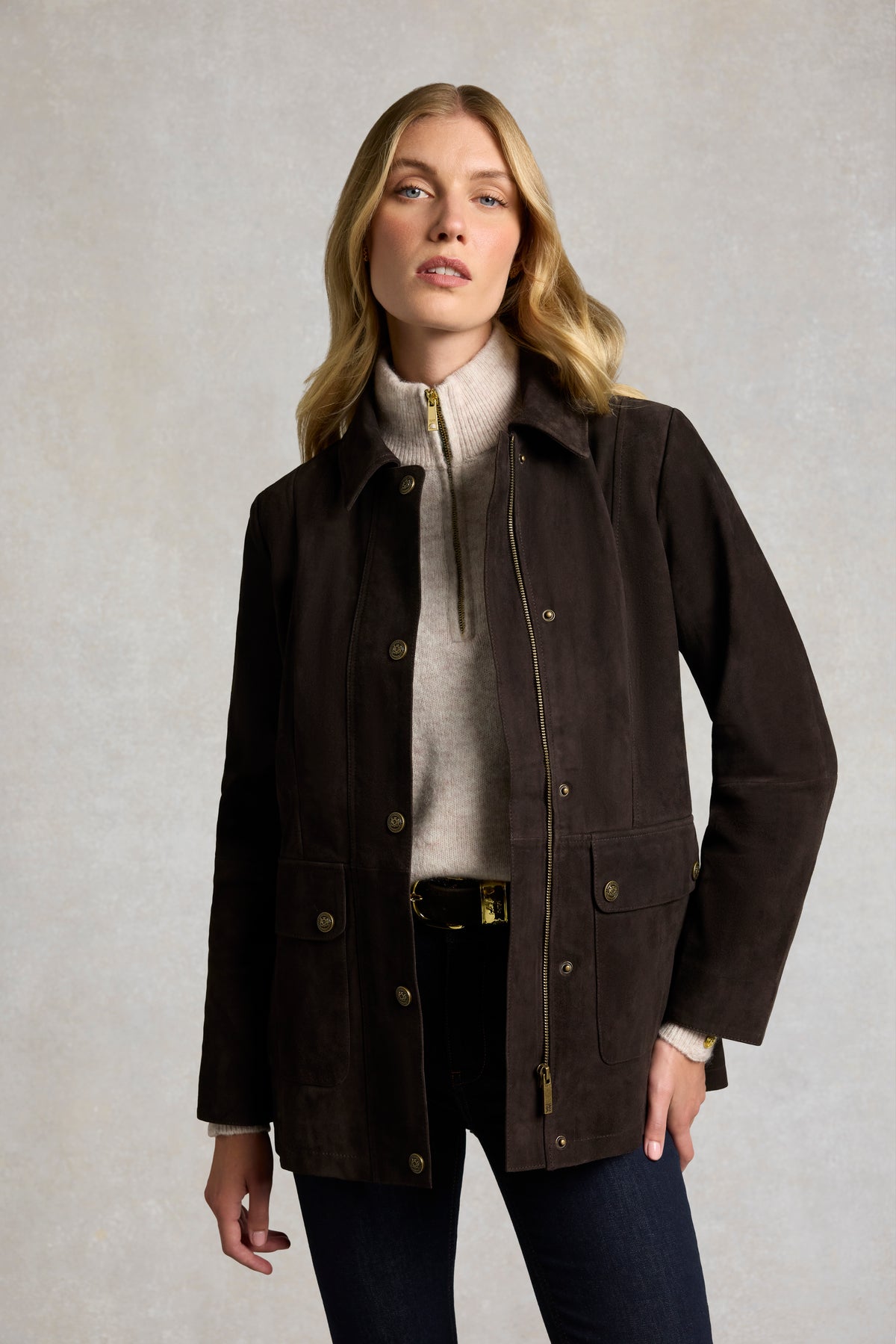 Country Suede Jacket (Chocolate)