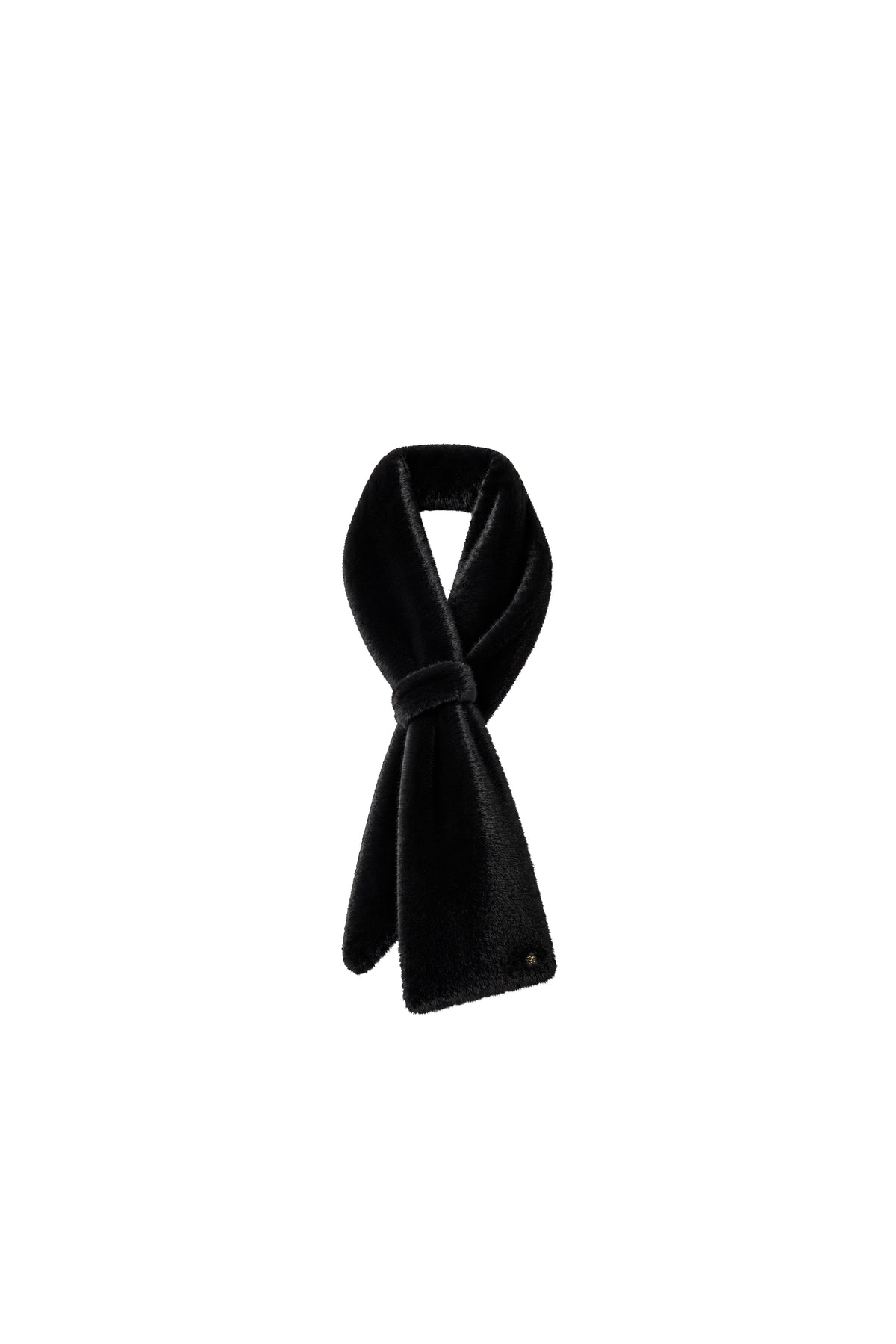 Faux Fur Scarf (Black)