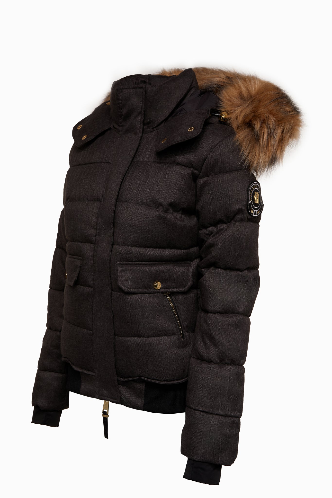 Cervinia Puffer (Charcoal Tweed)