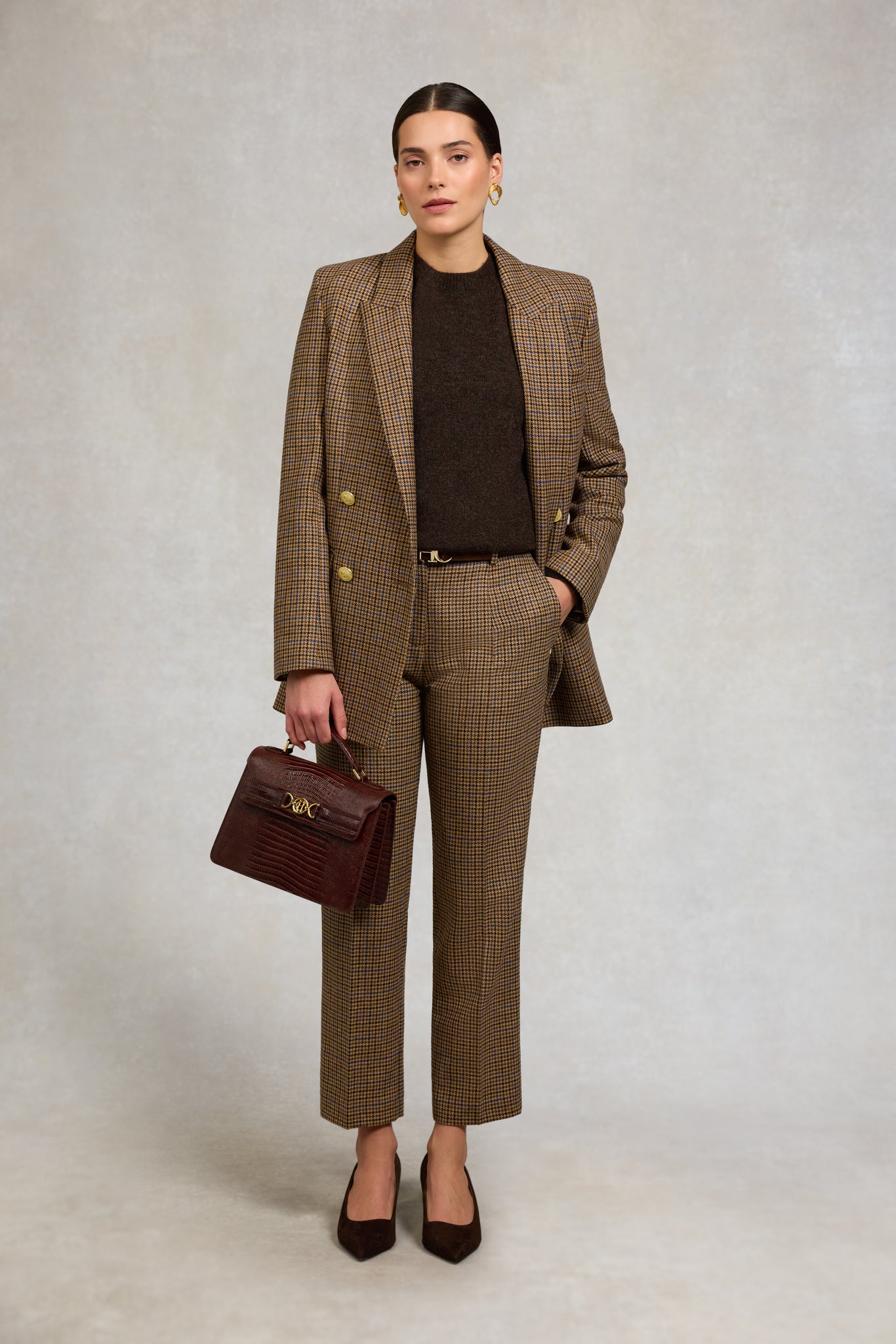 Belgravia Slim Trouser (Abbot Check Tweed)