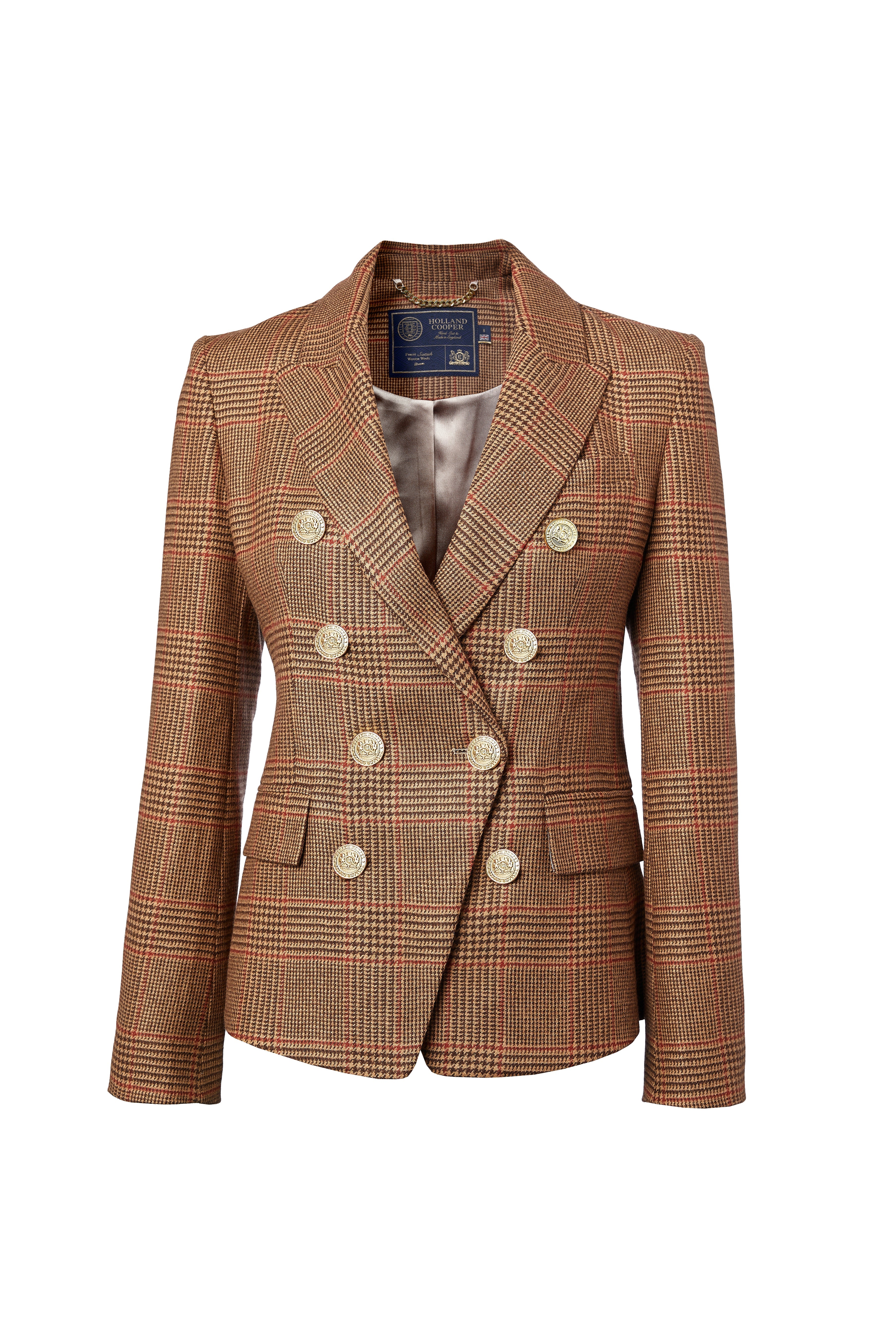 Jade's Clarence Check Merlot Look – Holland Cooper