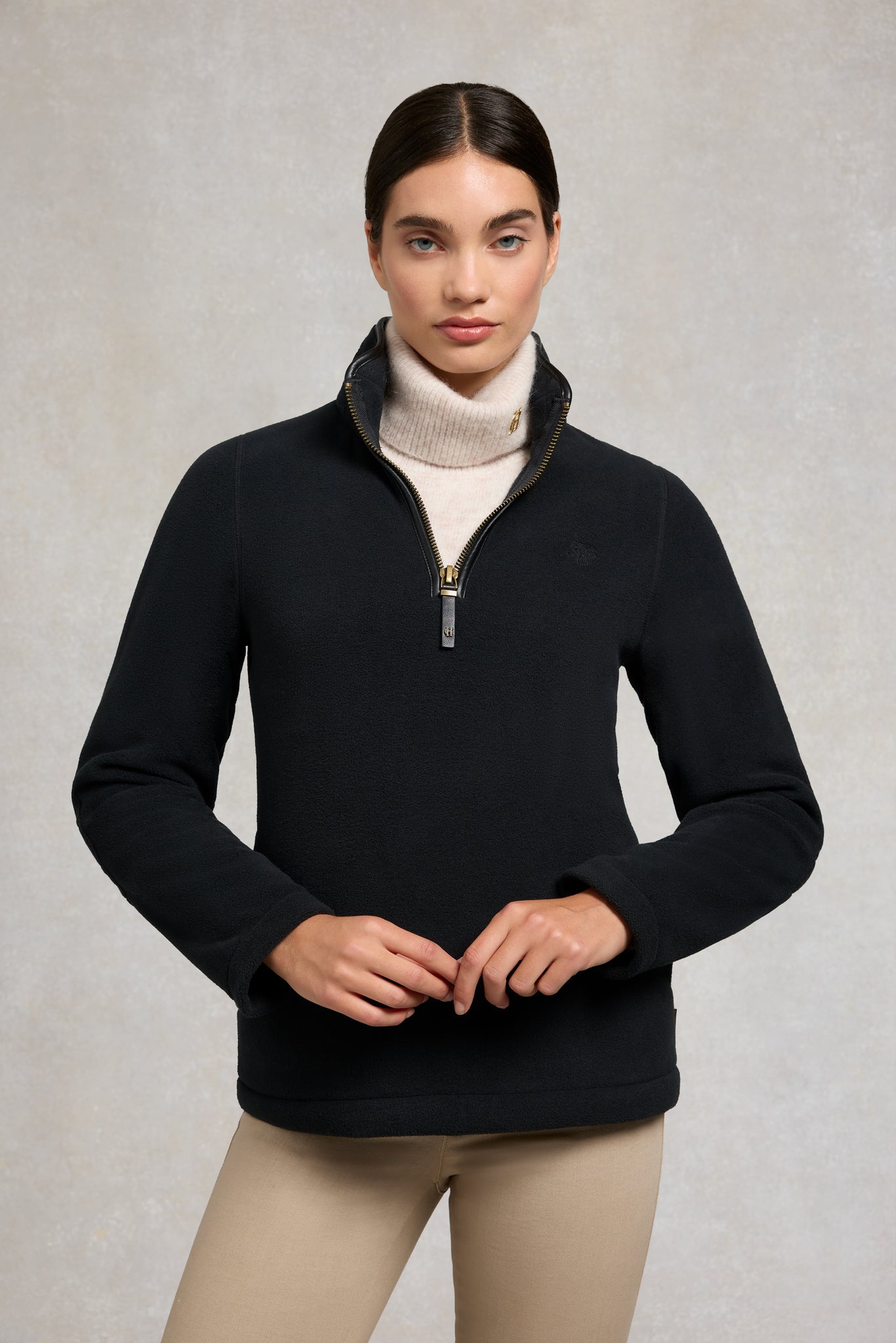 Country Fleece Quarter Zip (Black)