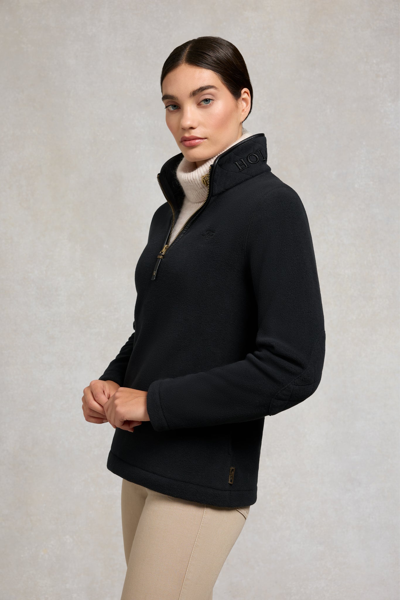 Country Fleece Quarter Zip (Black)