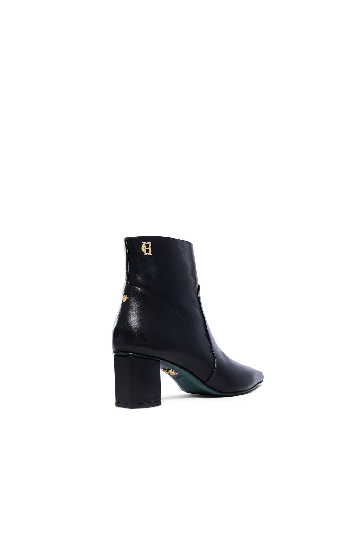 Regency Mid Heel Ankle Boot (Black)