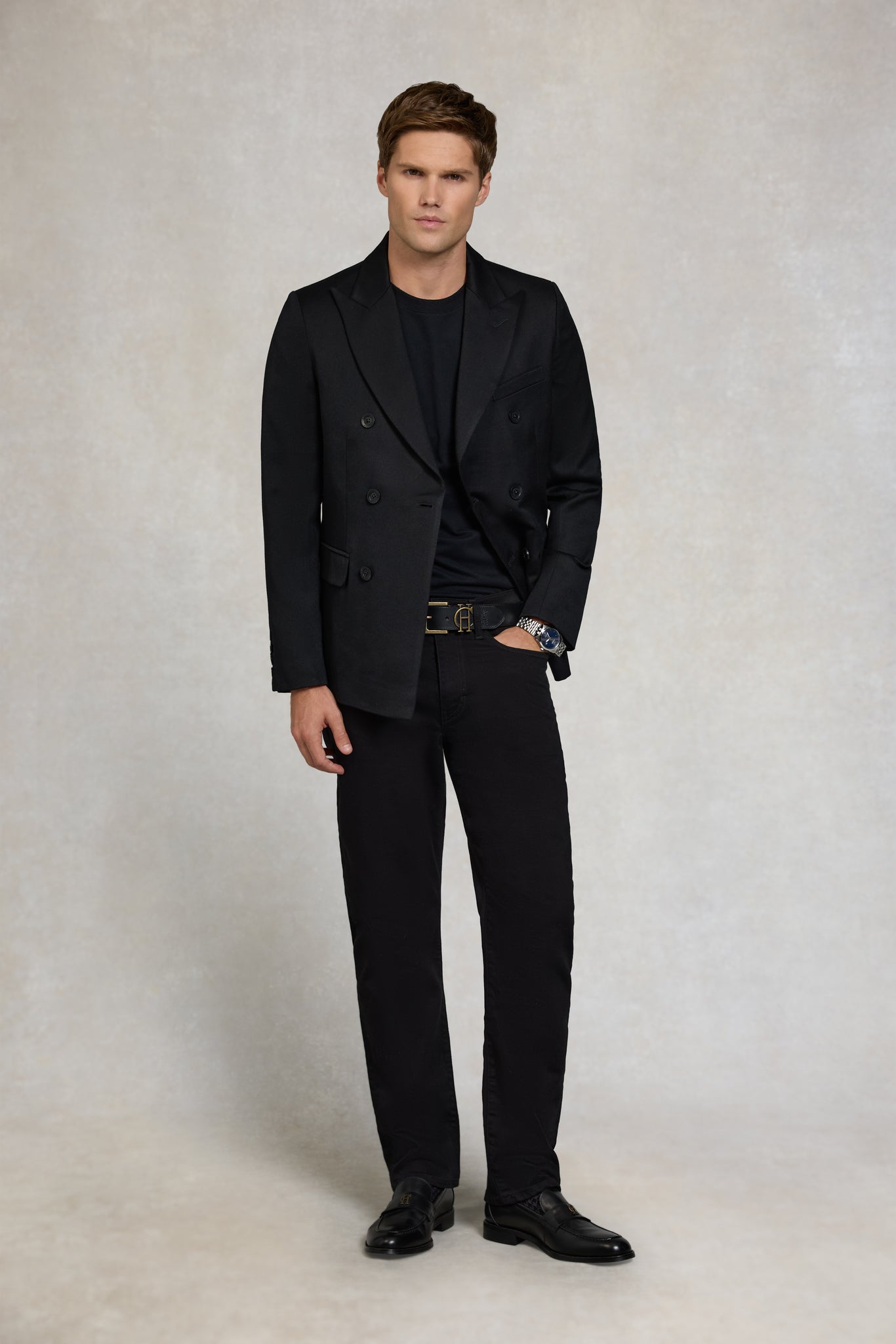 Men's Crew Neck T-Shirt (Black)