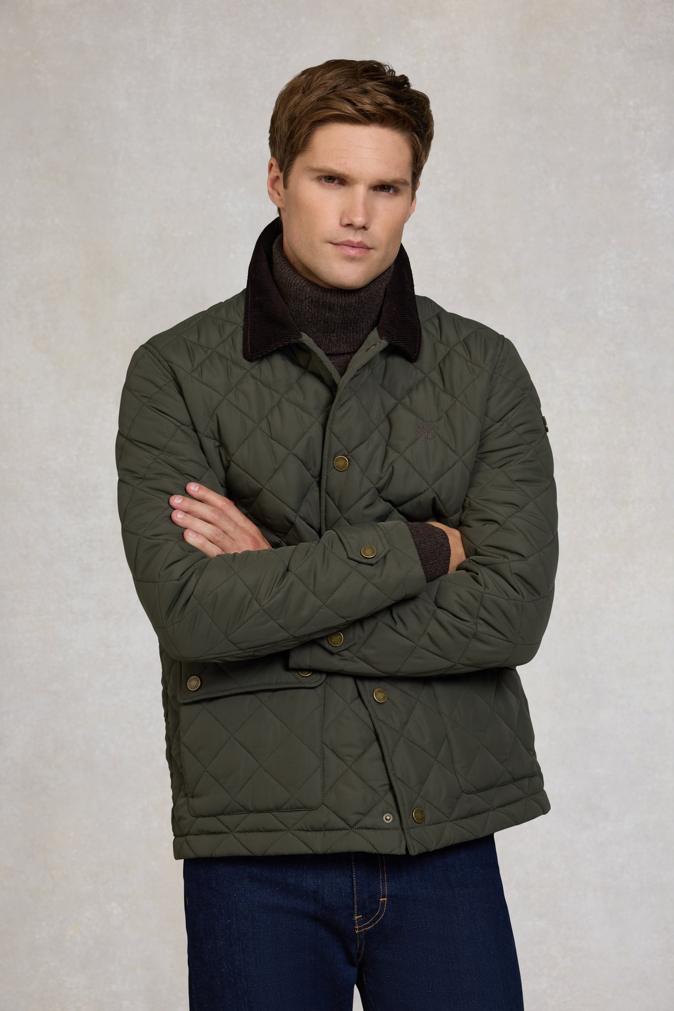 Men's Quilted Liner Jacket (Army Khaki)