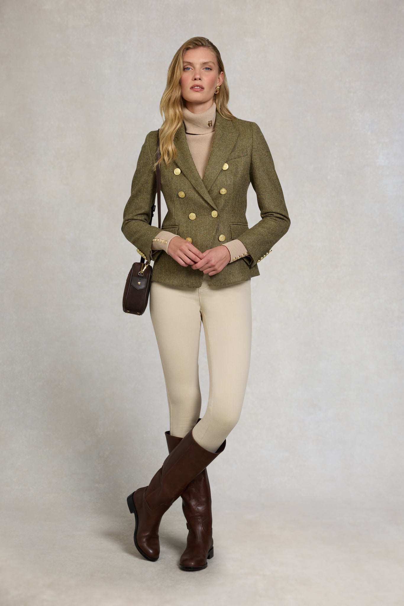 Knightsbridge Blazer (Moss Herringbone)