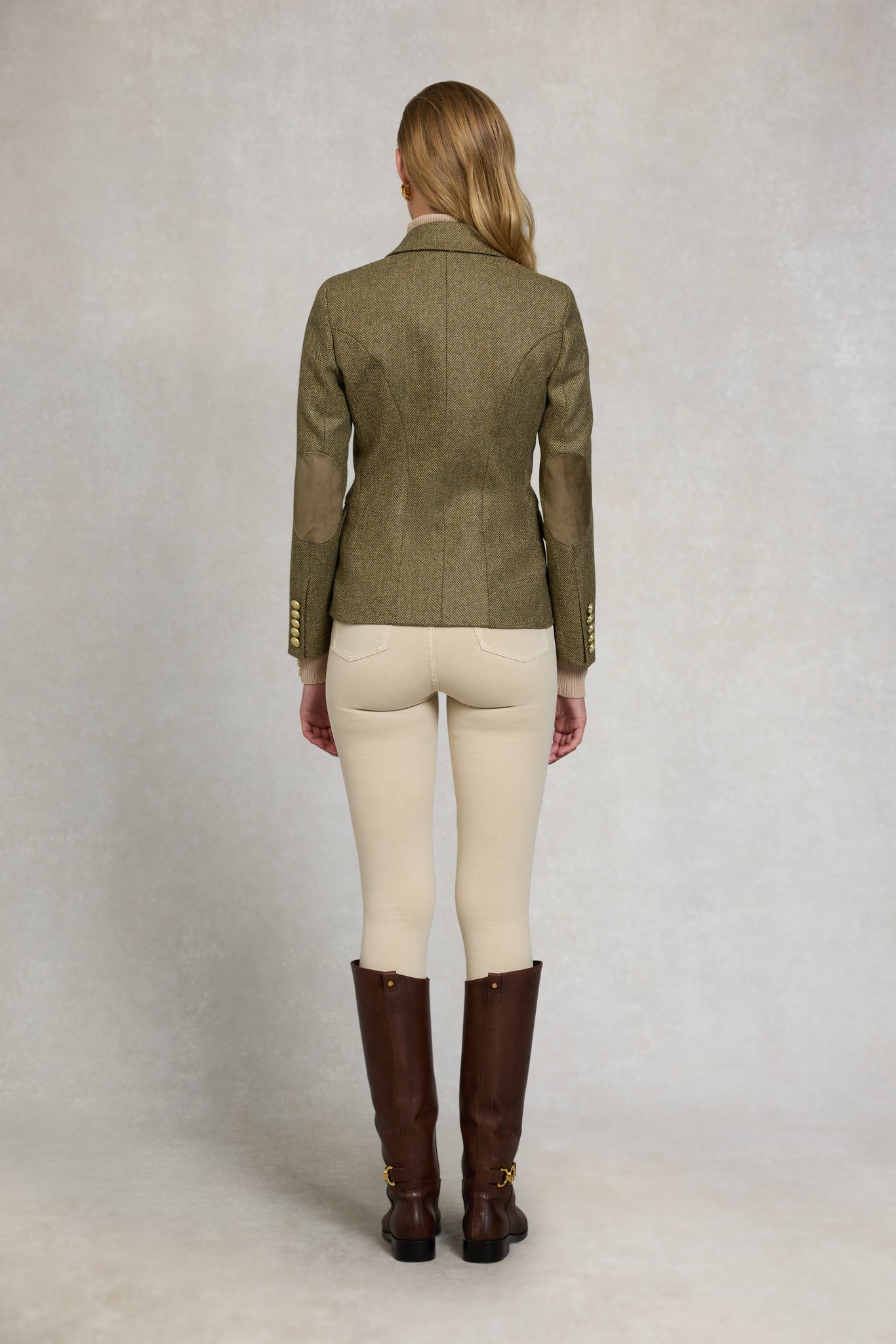 Knightsbridge Blazer (Moss Herringbone)