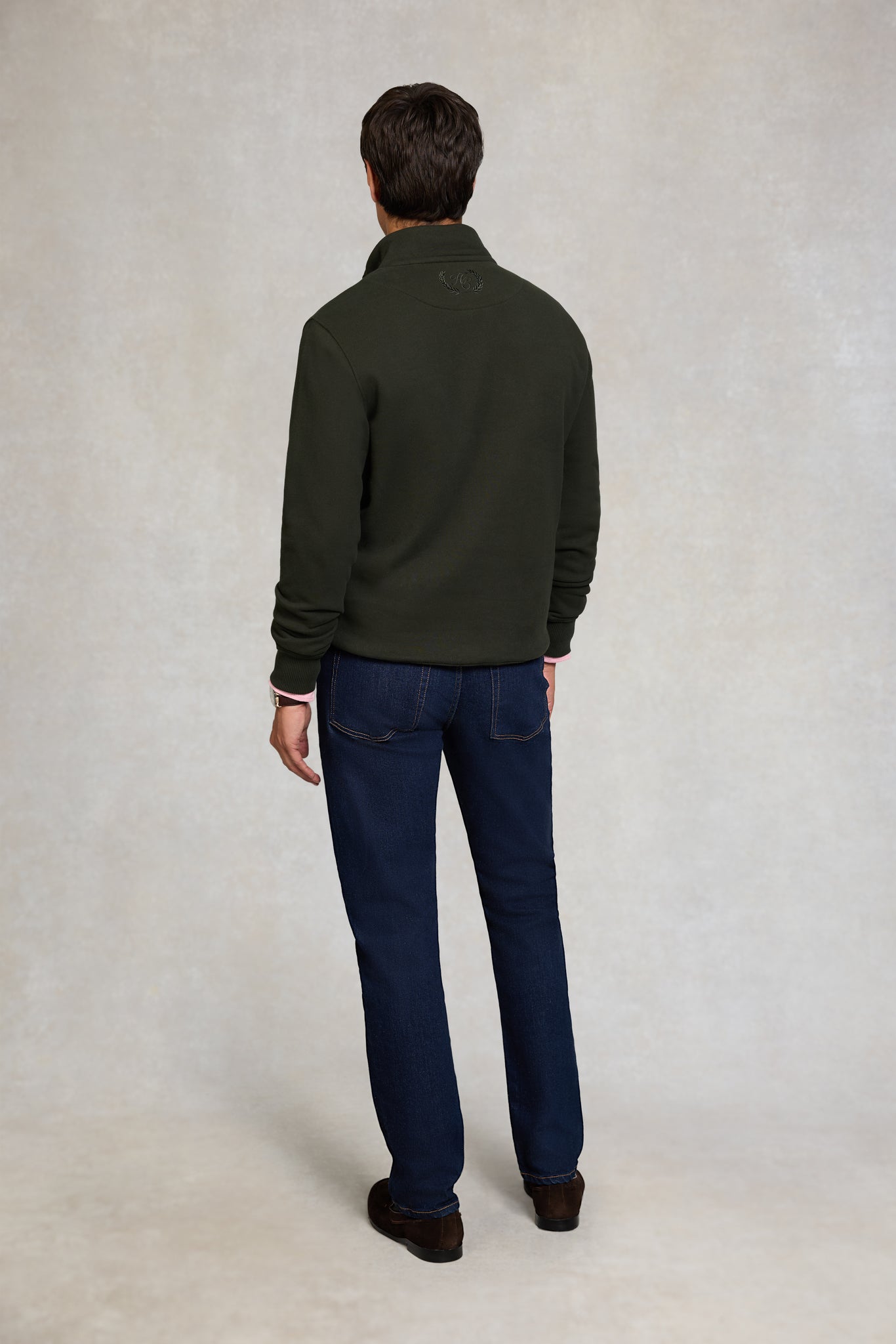 Men's Quarter Zip Sweat (Racing Green)