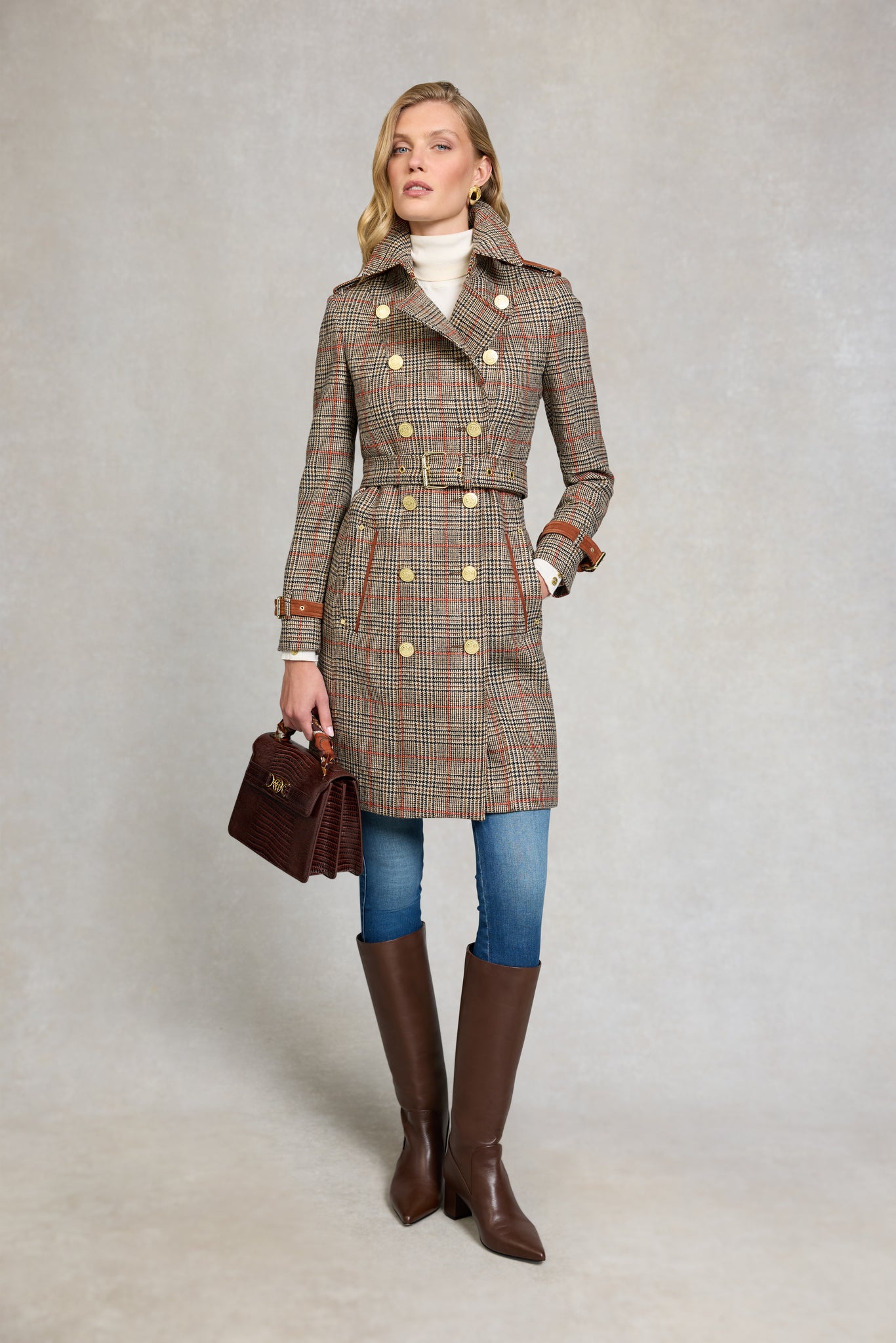 Marlborough Trench Coat (Orange Windsor)