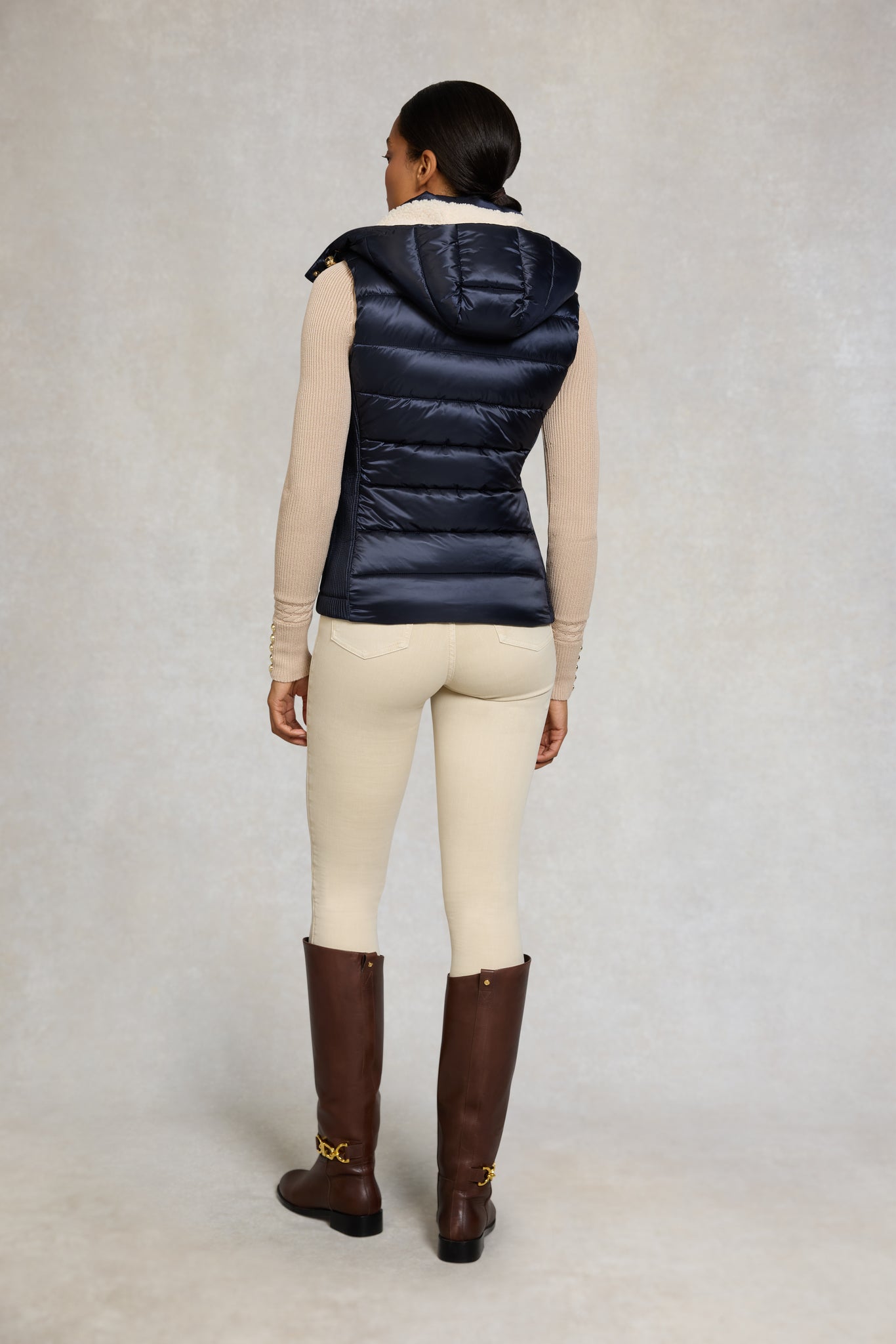 Harlow Sherpa Gilet (Ink Navy)