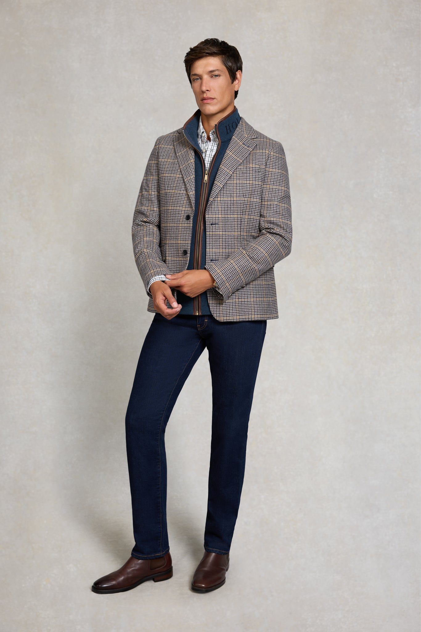 Men's Country Fleece Gilet (Dusty Blue)