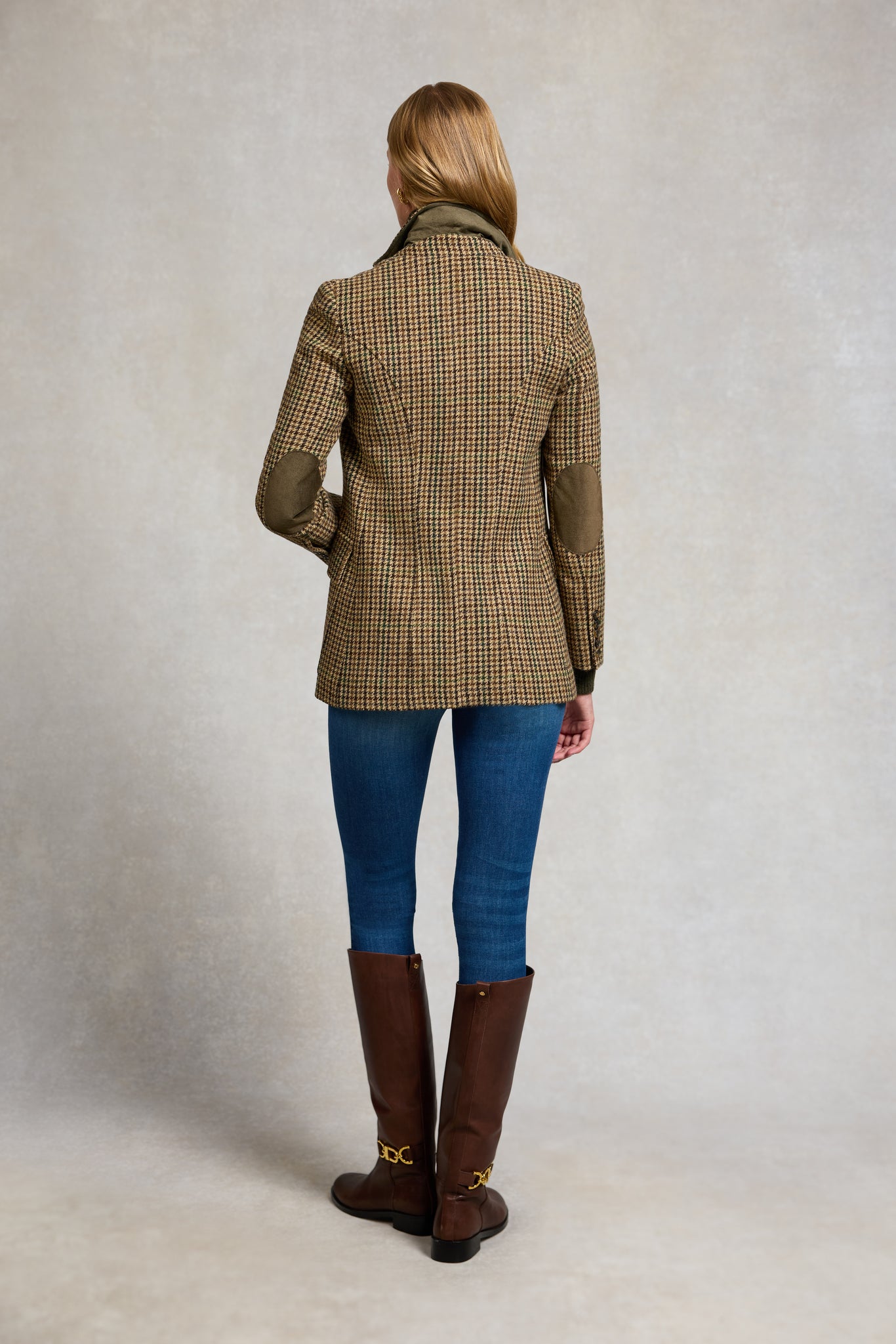 Single Breasted Field Blazer (Hailes Green Tweed)