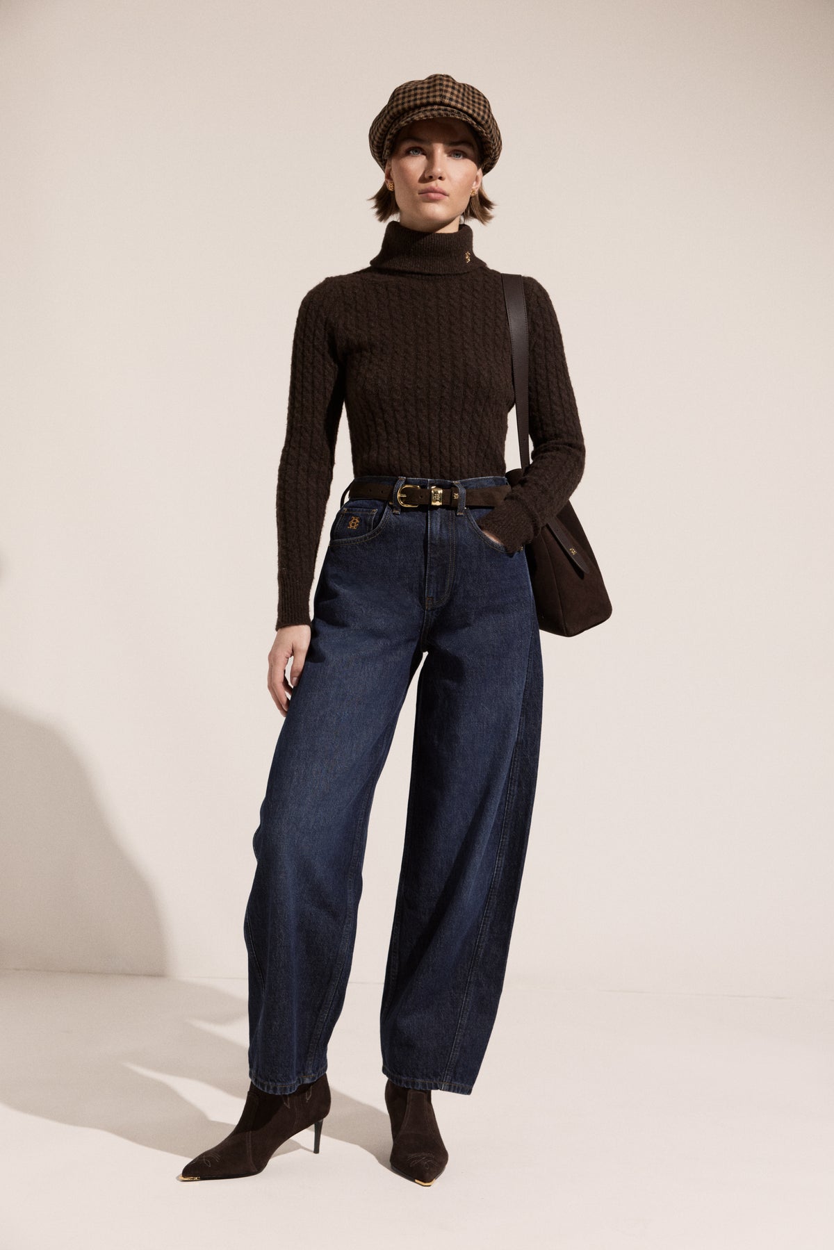 Barrel Leg Jean (Dark Wash)