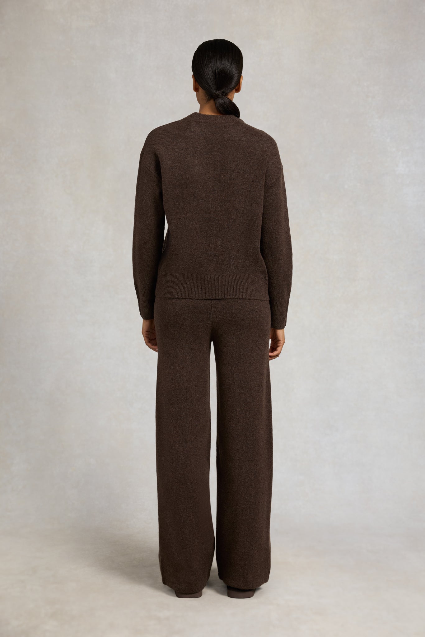 Nina Crew Neck Knit (Chocolate)