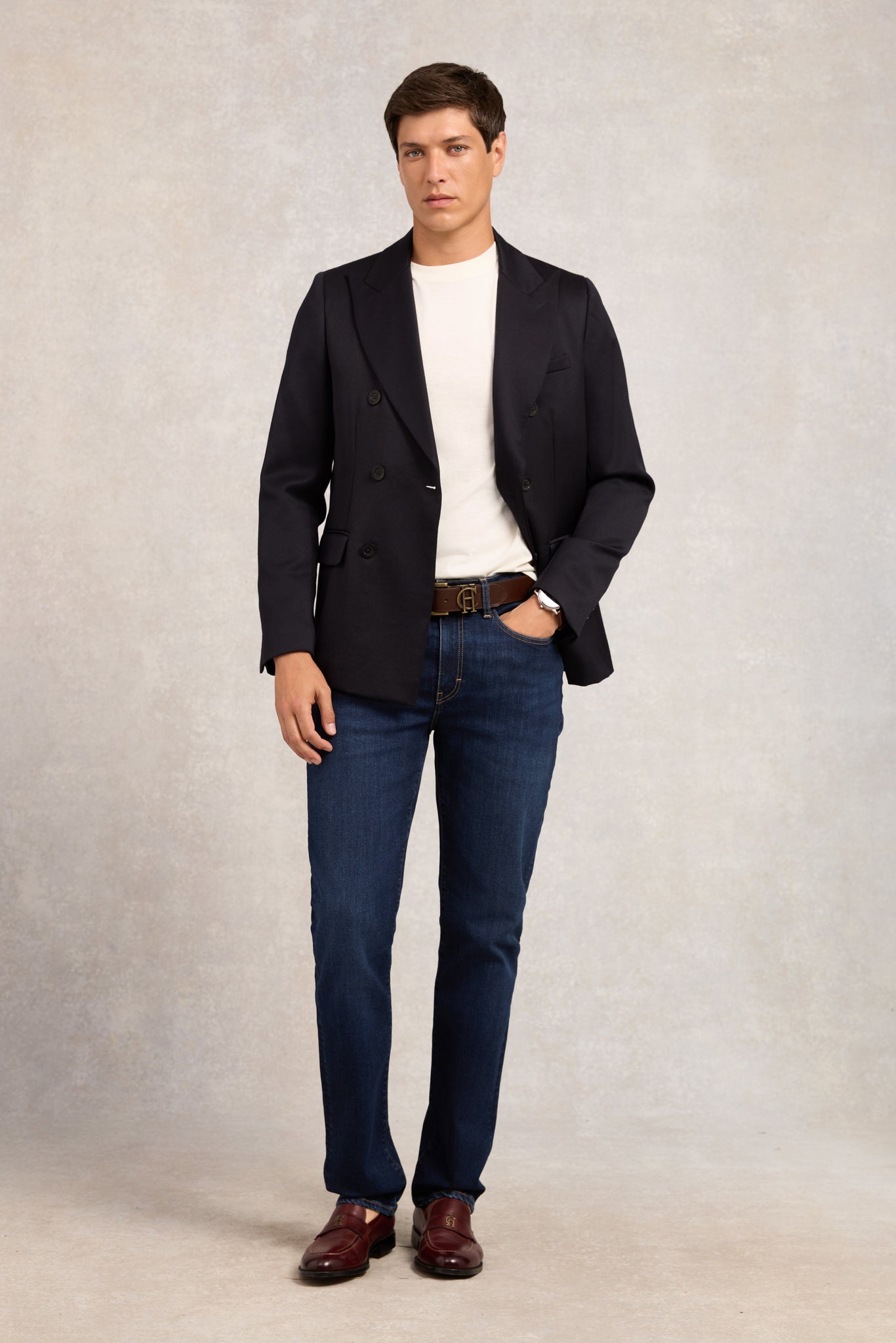 Men's Crew Neck T-Shirt (White)