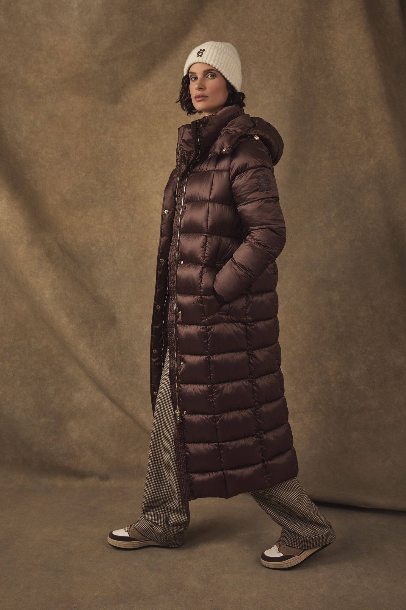 Carrington Longline Coat (Walnut)