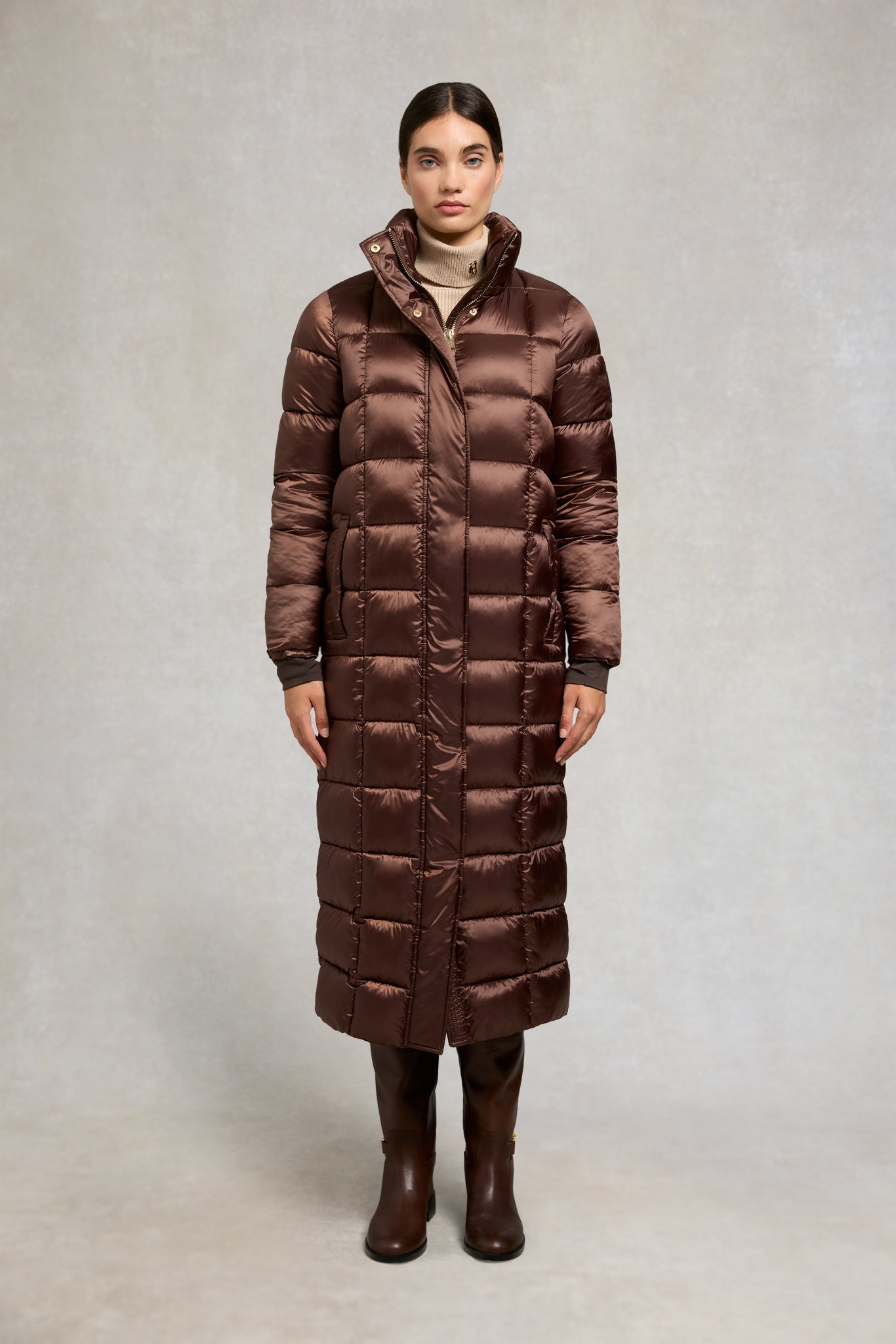 Carrington Longline Coat (Walnut)