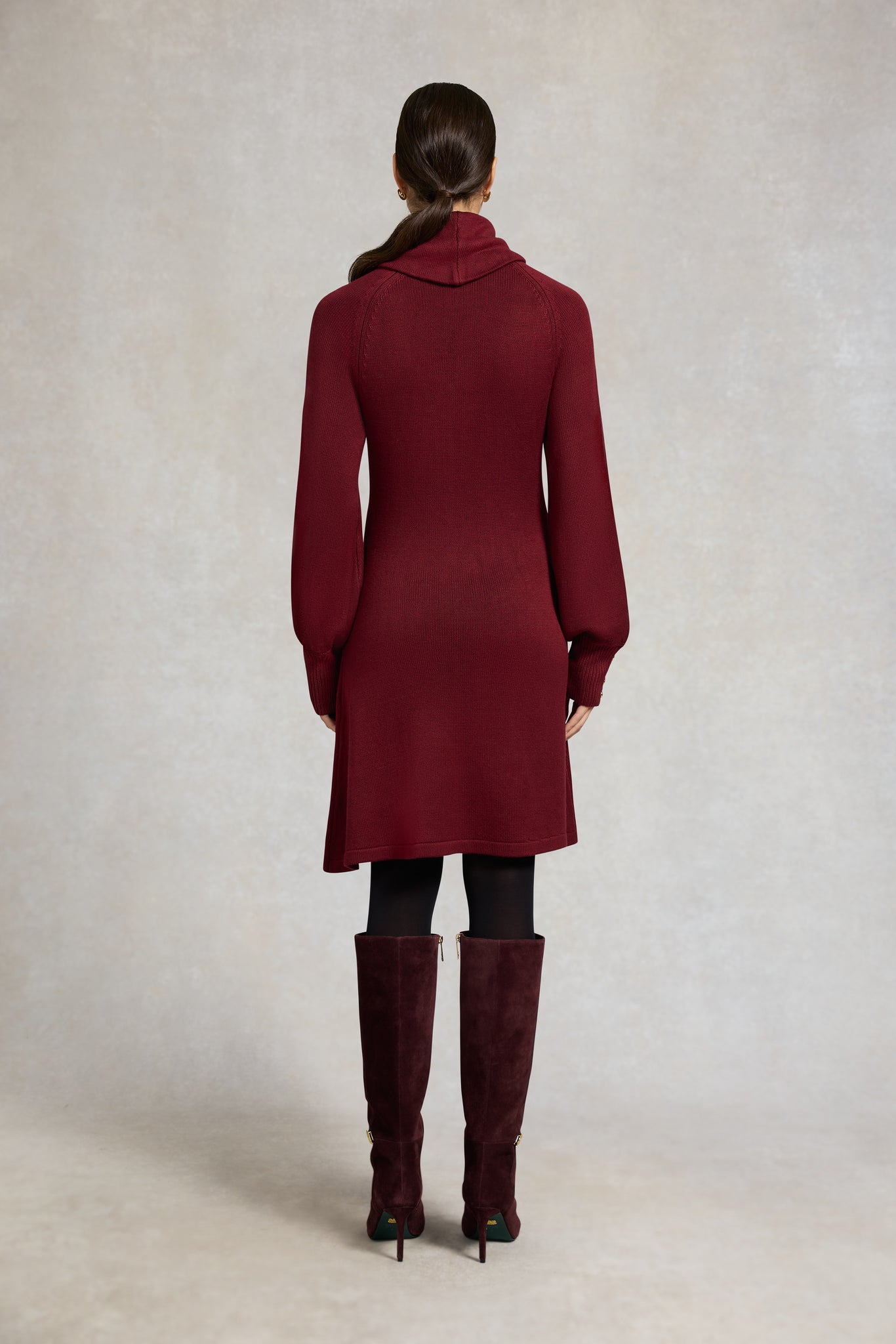 Chamonix Fit & Flare Dress (Wine)