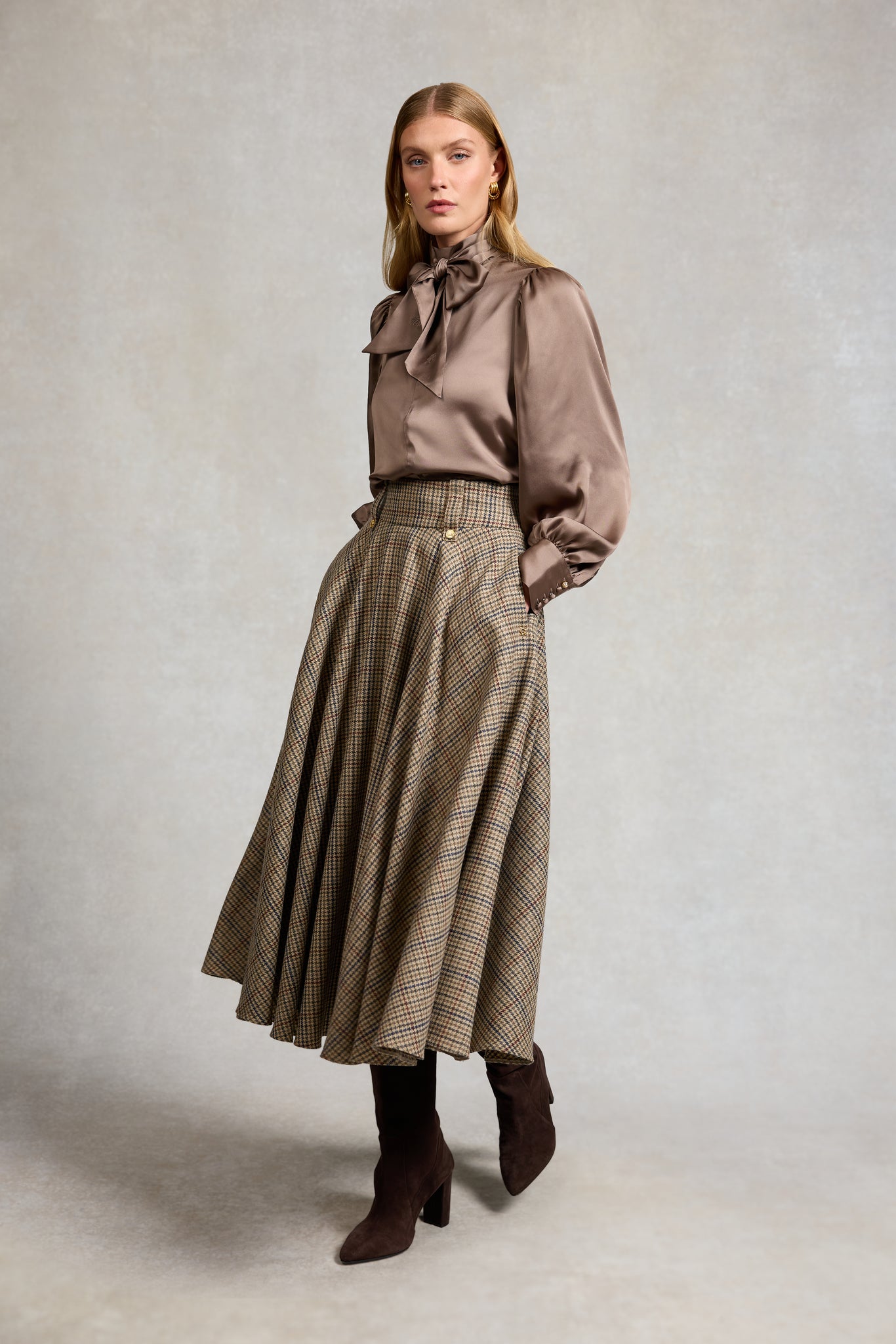 Aynhoe Full Length Skirt (Millen Gordon Tweed)