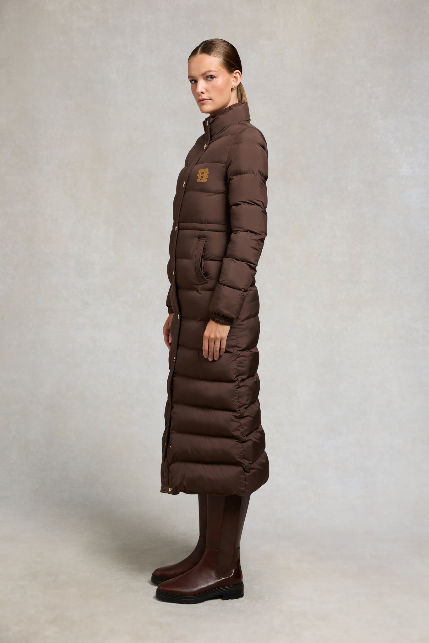 Milton Longline Coat (Chocolate)