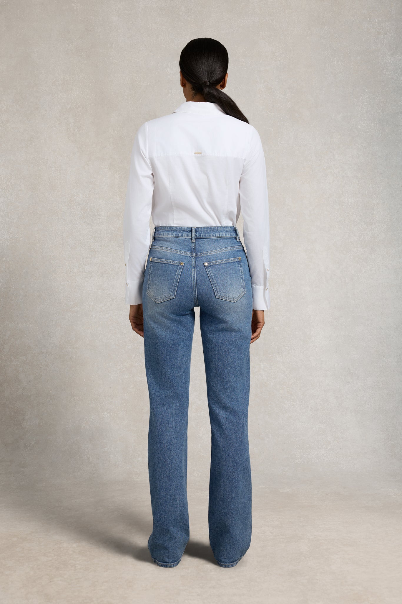 Classic Shirt Bodysuit (White)