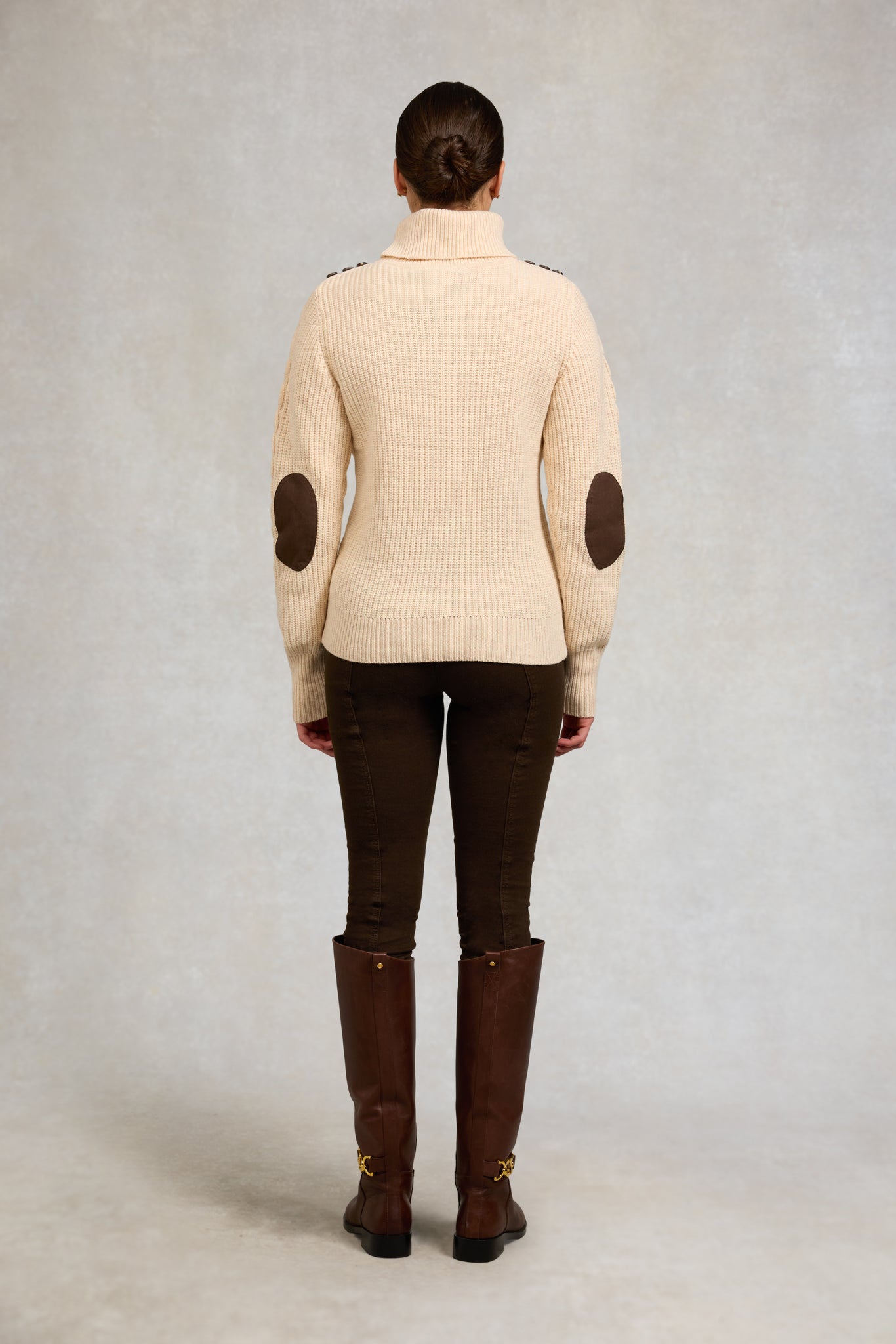 Country Roll Neck Knit (Oatmeal)