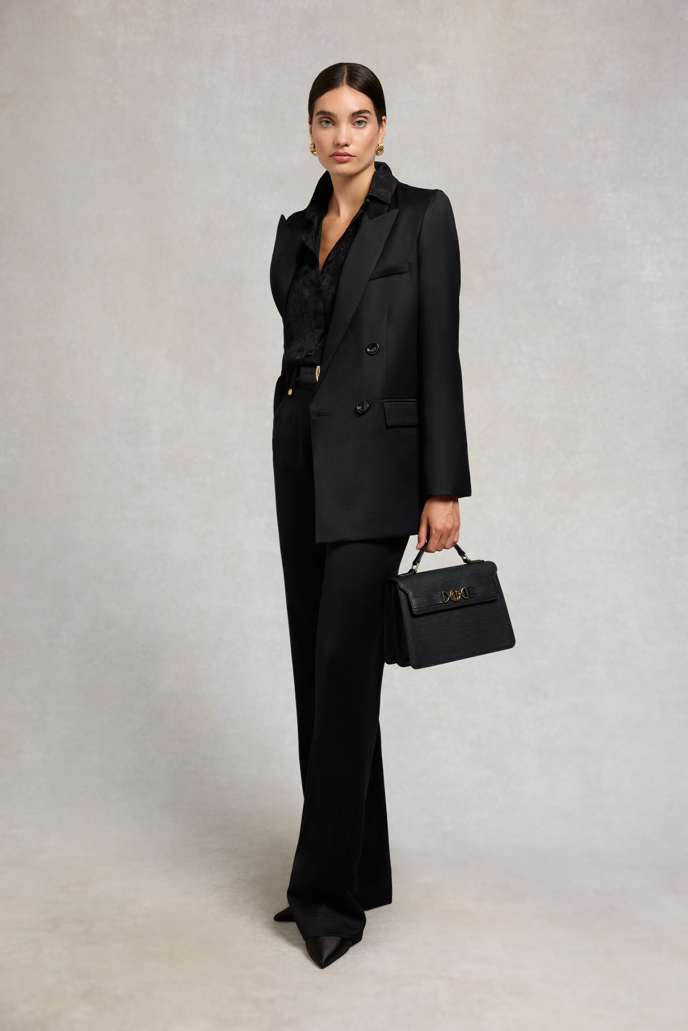 Iona Shirt (Black Jacquard)