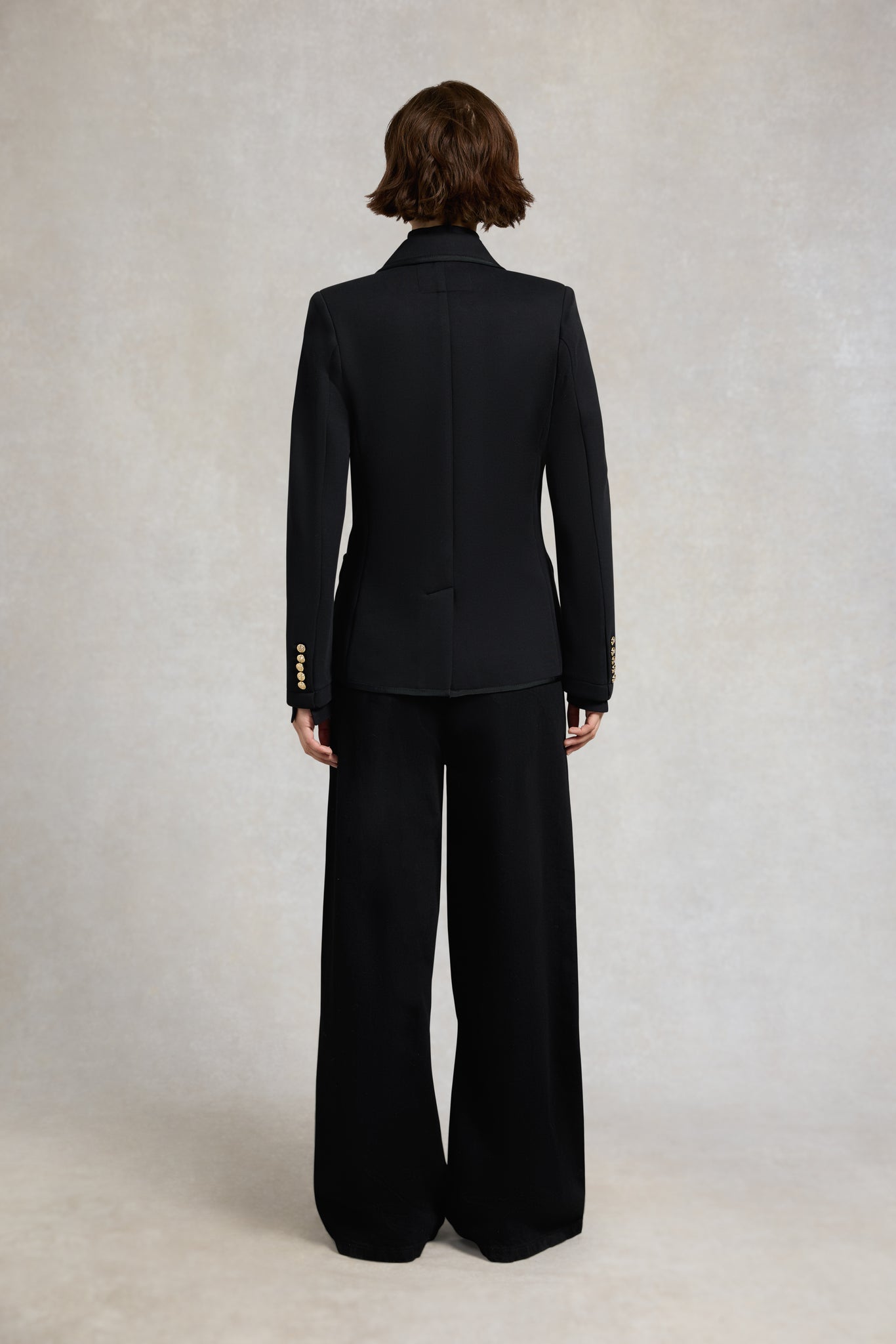 Henley Blazer (Black Black)