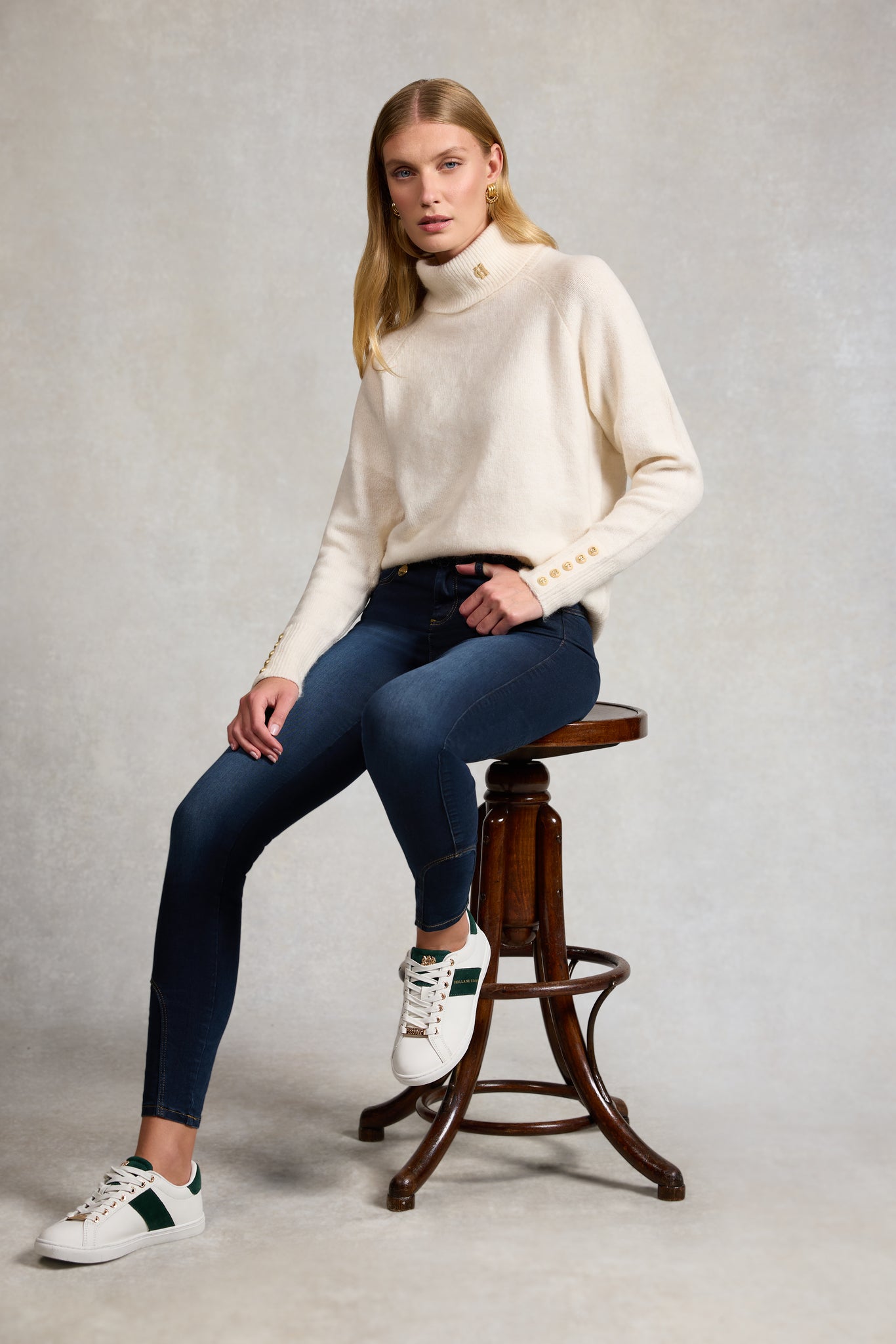 Knightsbridge Court Trainer (White Racing Green)