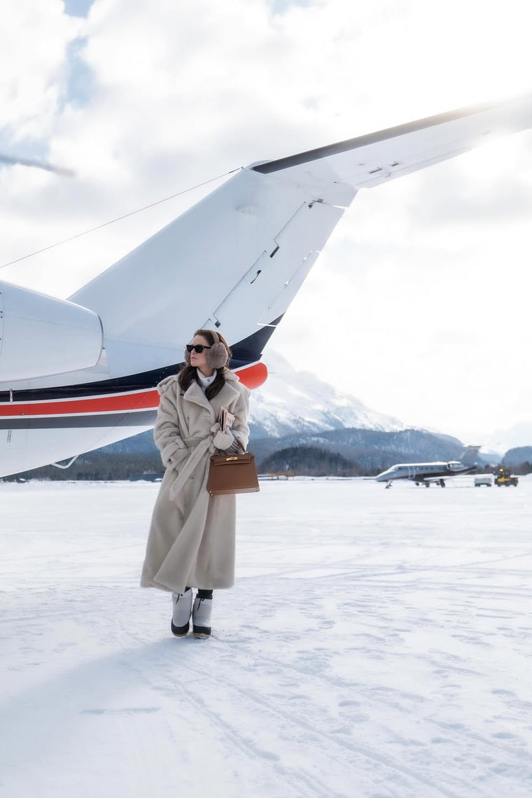 The Airport Antonia Roll Neck Knit Look