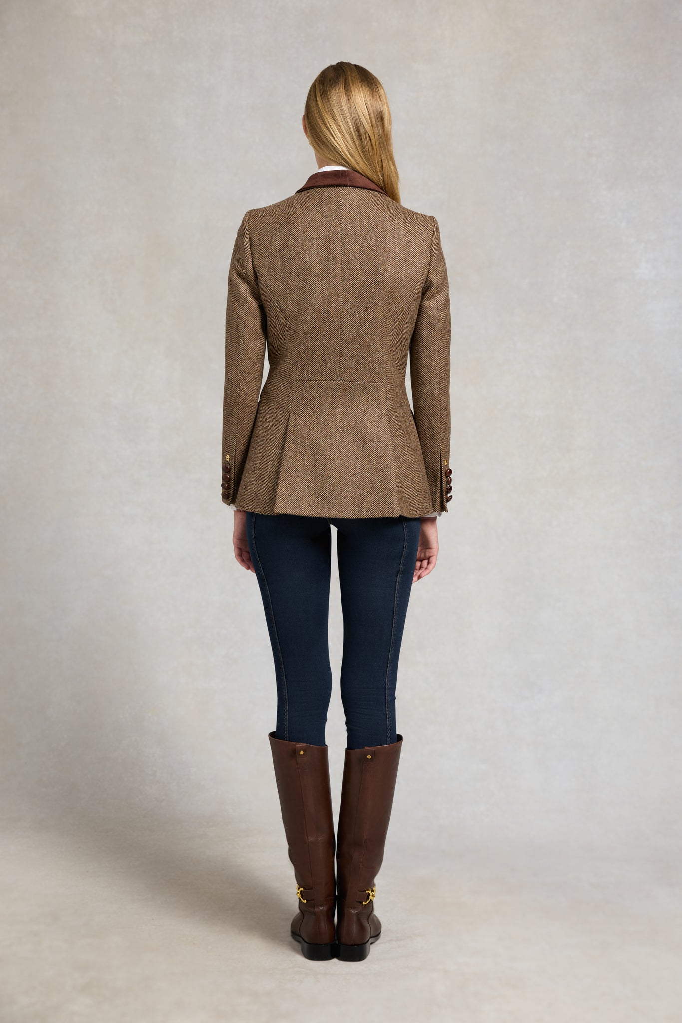 Hacking Jacket (Large Scale Brown Herringbone)