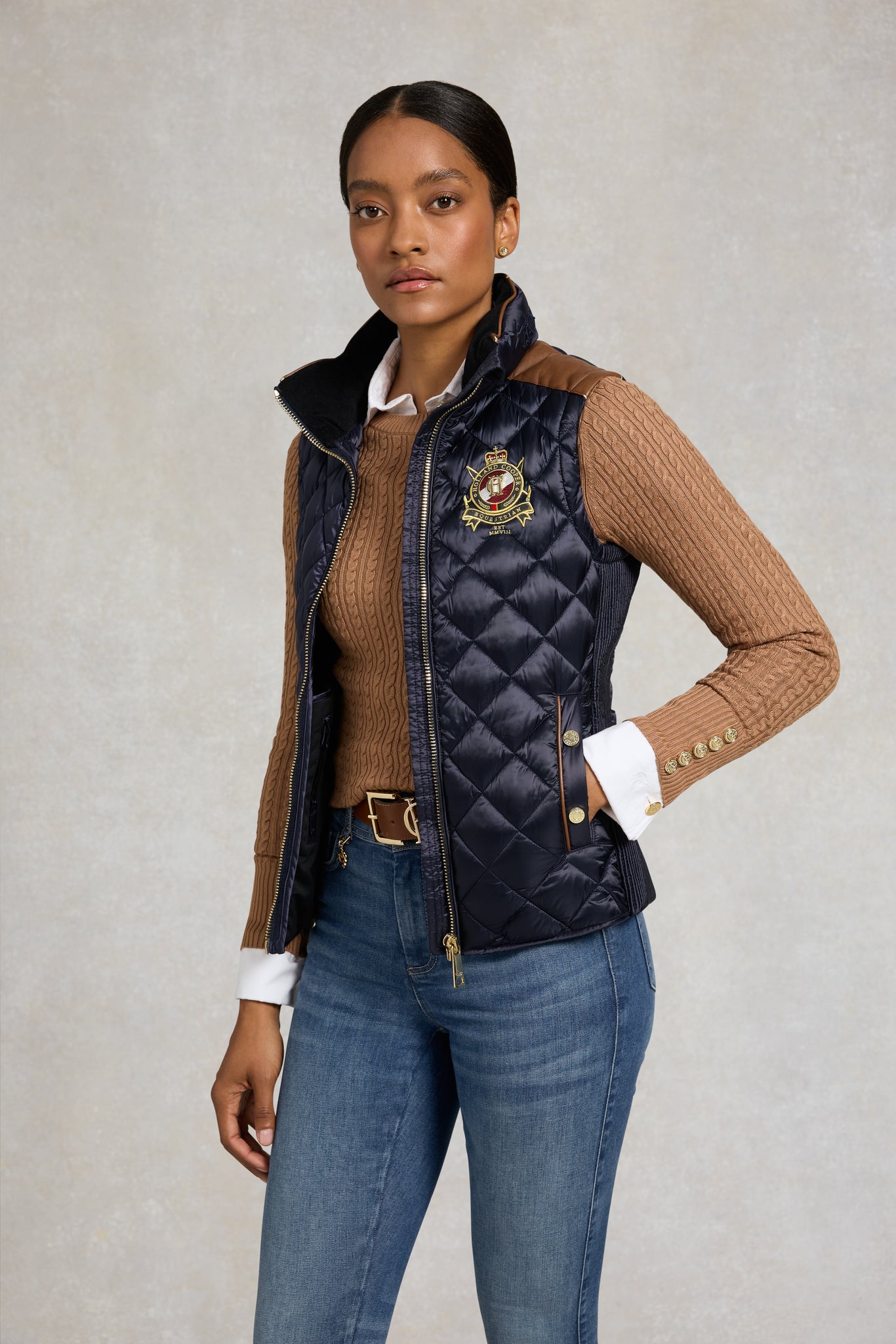 Diamond Quilt Classic Gilet (Ink Navy)