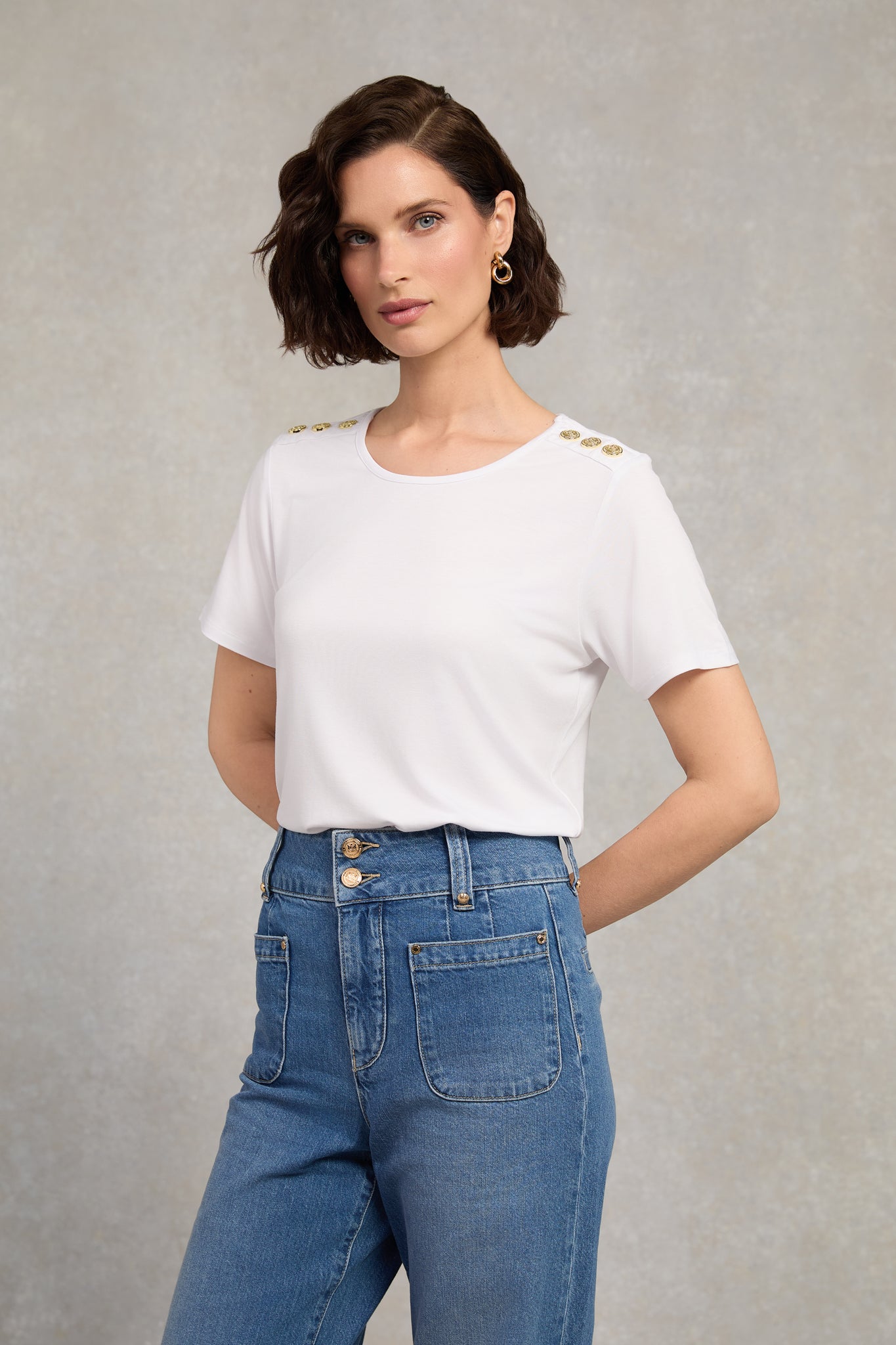 Relax Fit Crew Neck Tee (White)