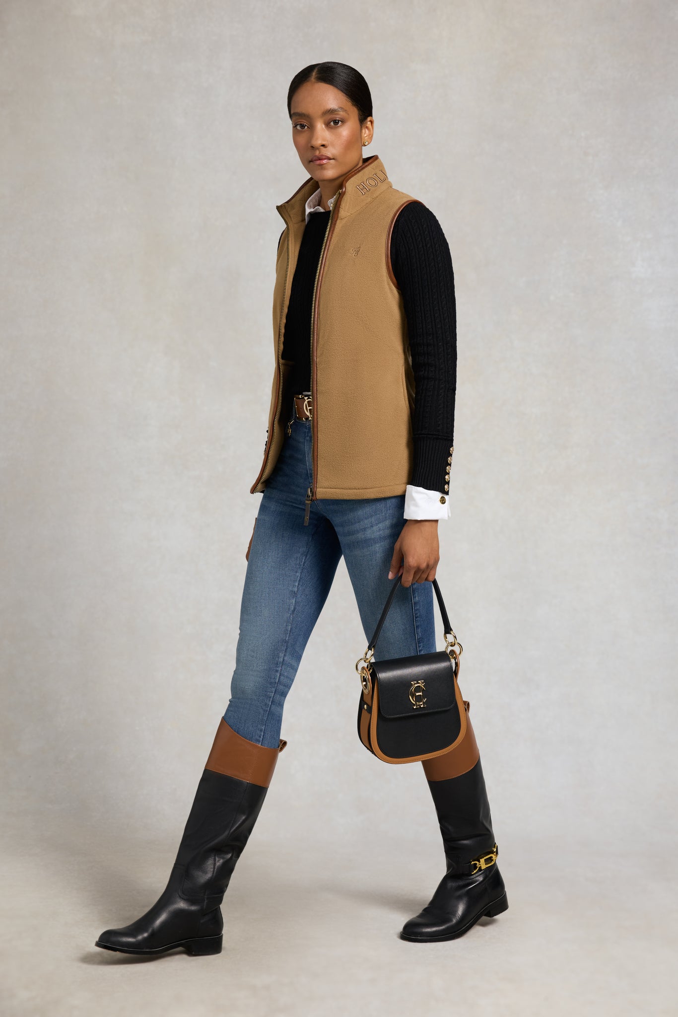 Country Fleece Gilet (Coffee)