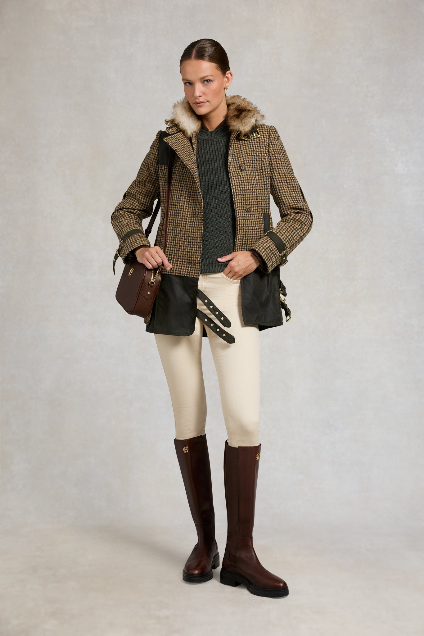 Balmoral Field Jacket (Hailes Green Tweed)