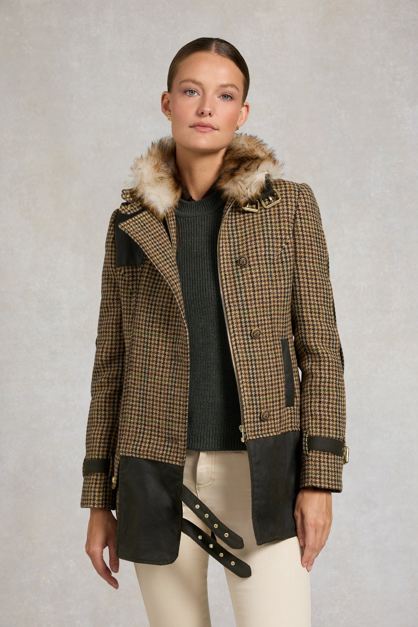 Balmoral Field Jacket (Hailes Green Tweed)