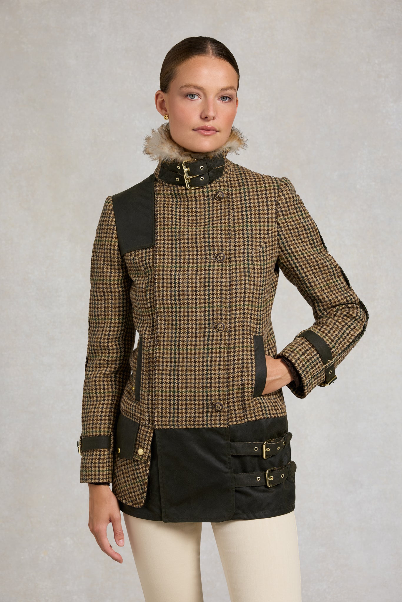 Balmoral Field Jacket (Hailes Green Tweed)