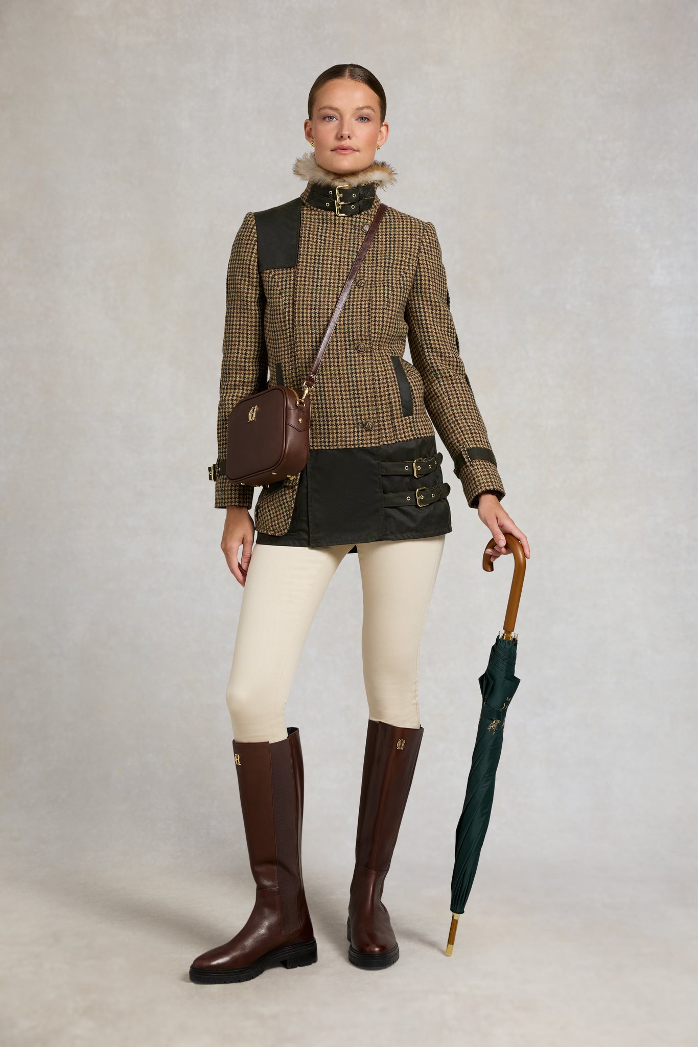 Balmoral Field Jacket (Hailes Green Tweed)